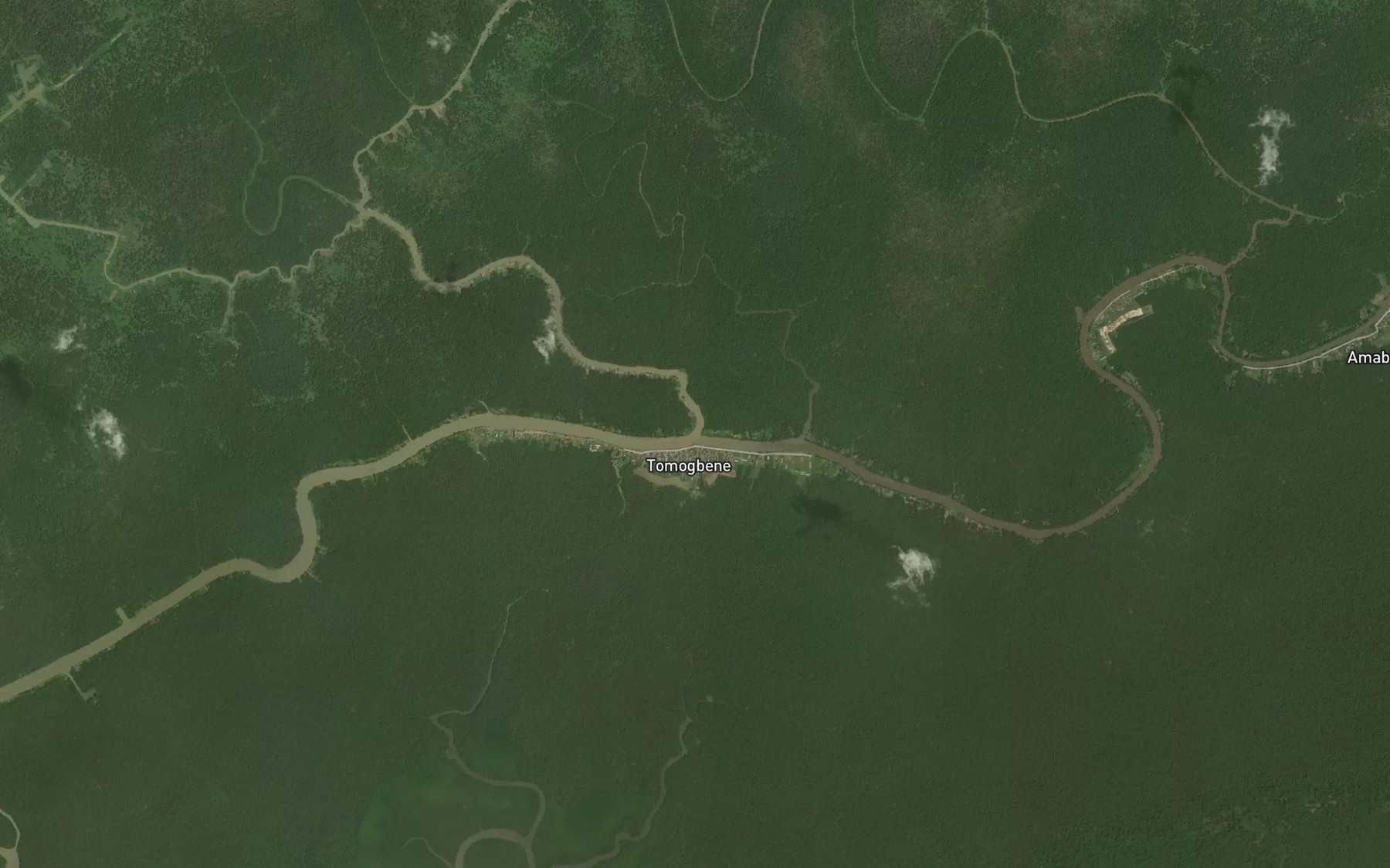 Satellite map of the Foutorogbene