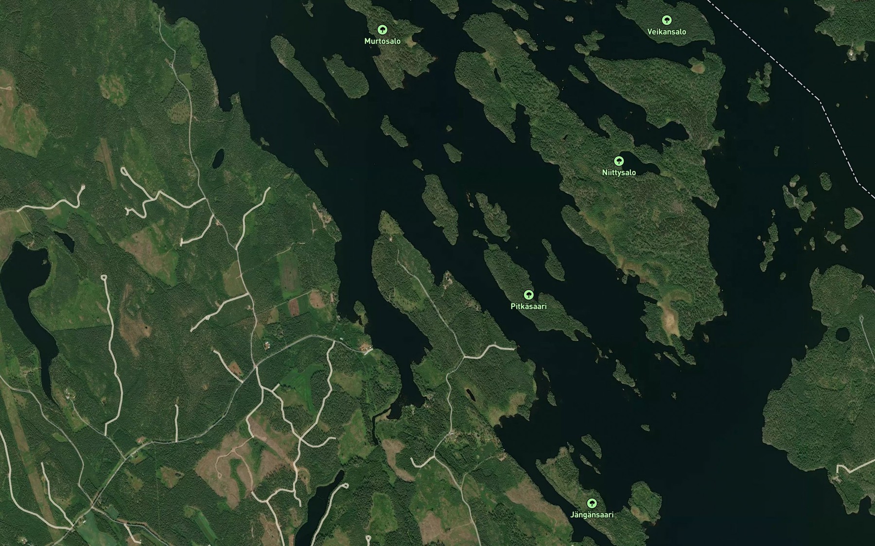 Satellite map of the Isolahti