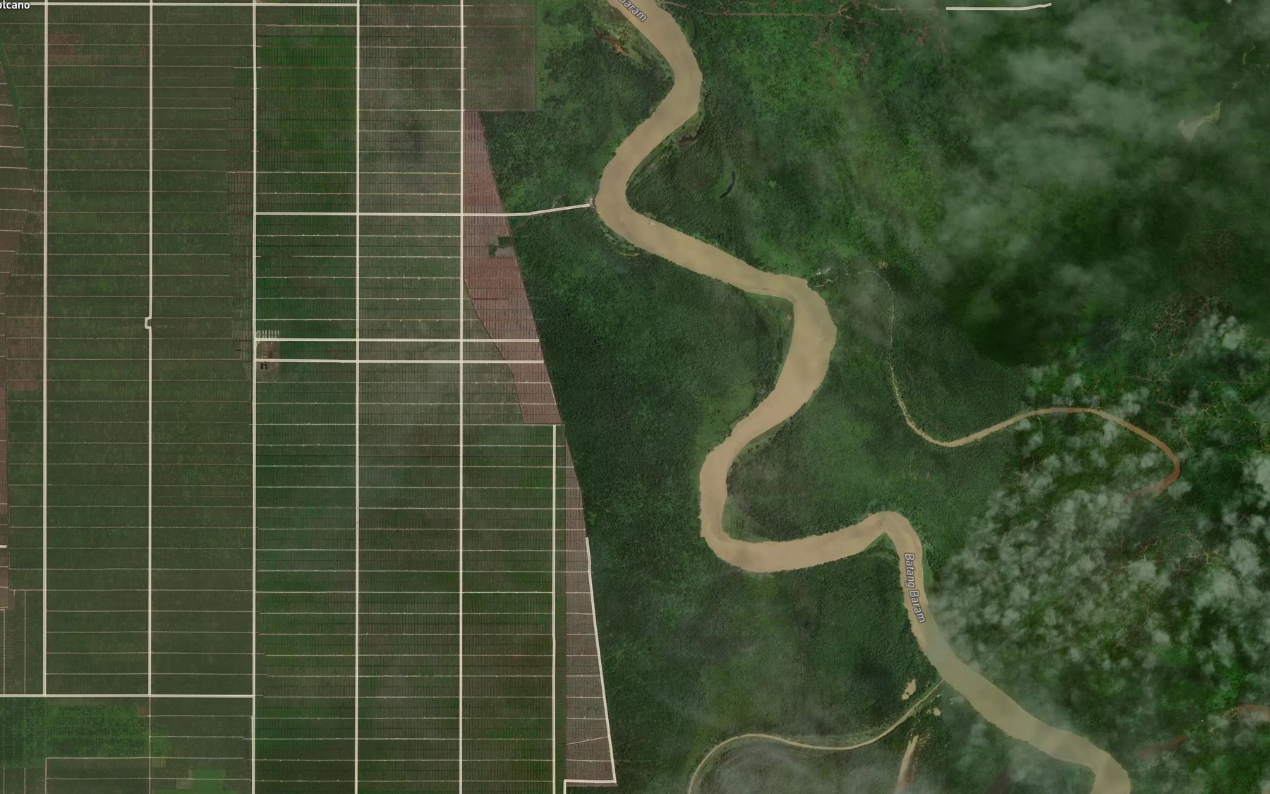 Satellite map of the Sungai Alek