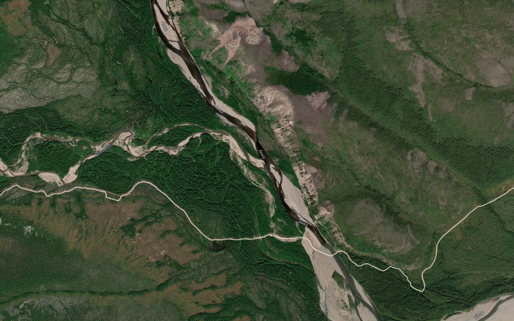 Satellite map of the Devoksha