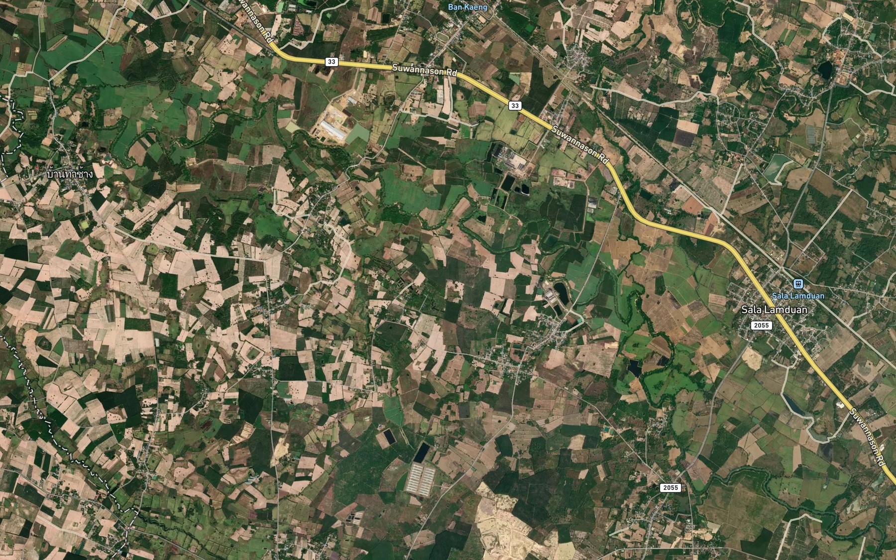 Satellite map of the Khlong Sip Kao