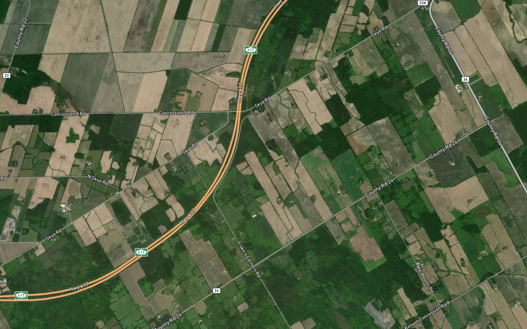 Satellite map of the Rapides Remic