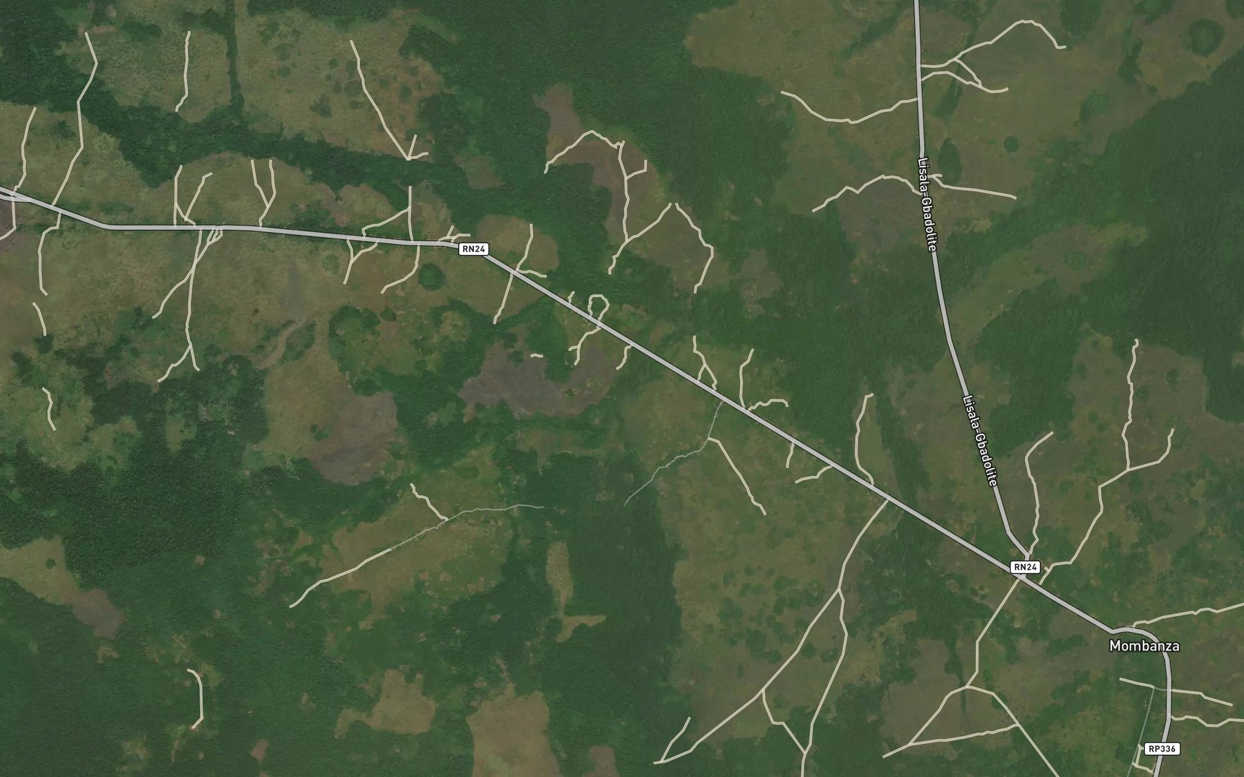 Satellite map of the Aronda