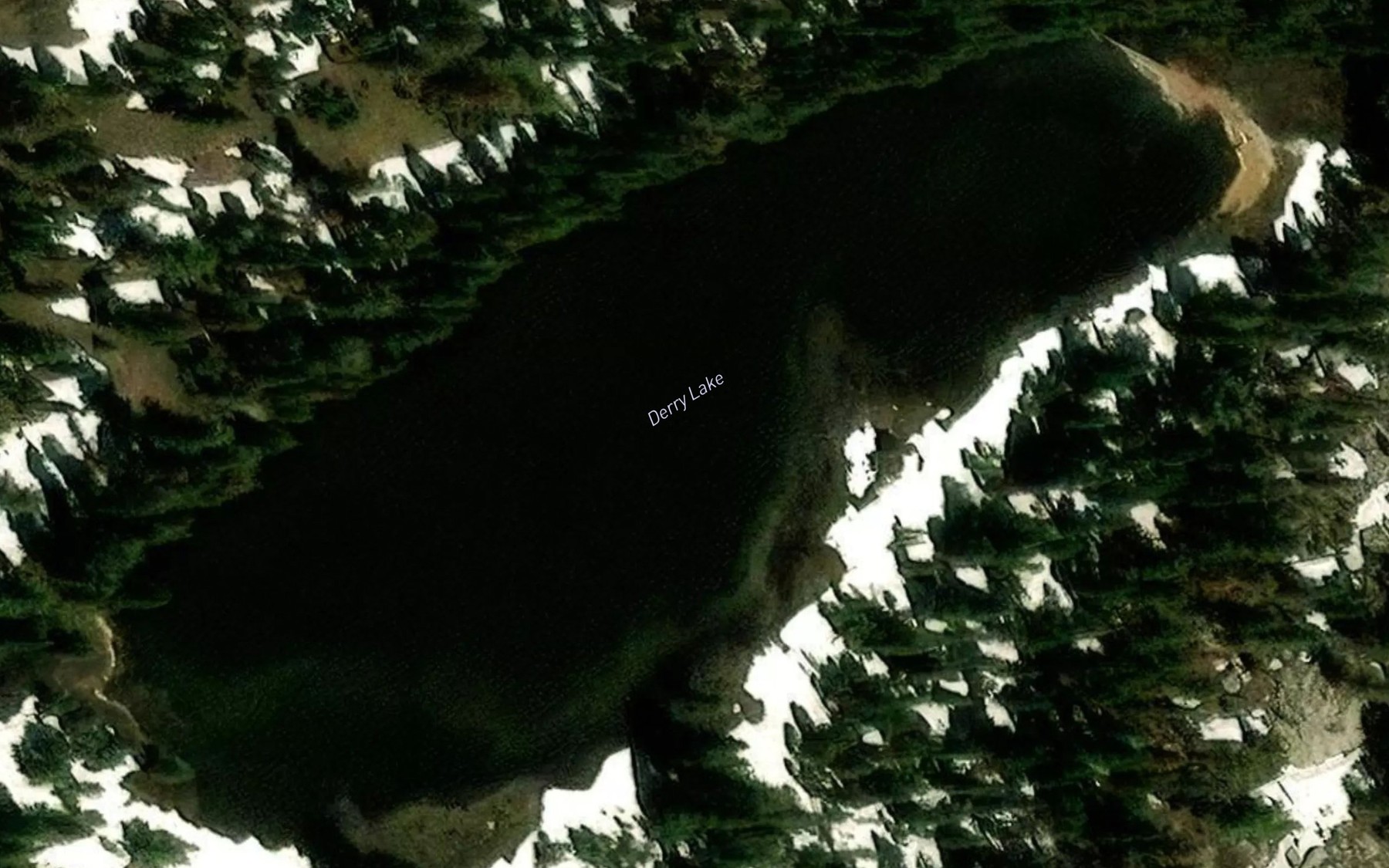 Satellite map of the Derry Lake