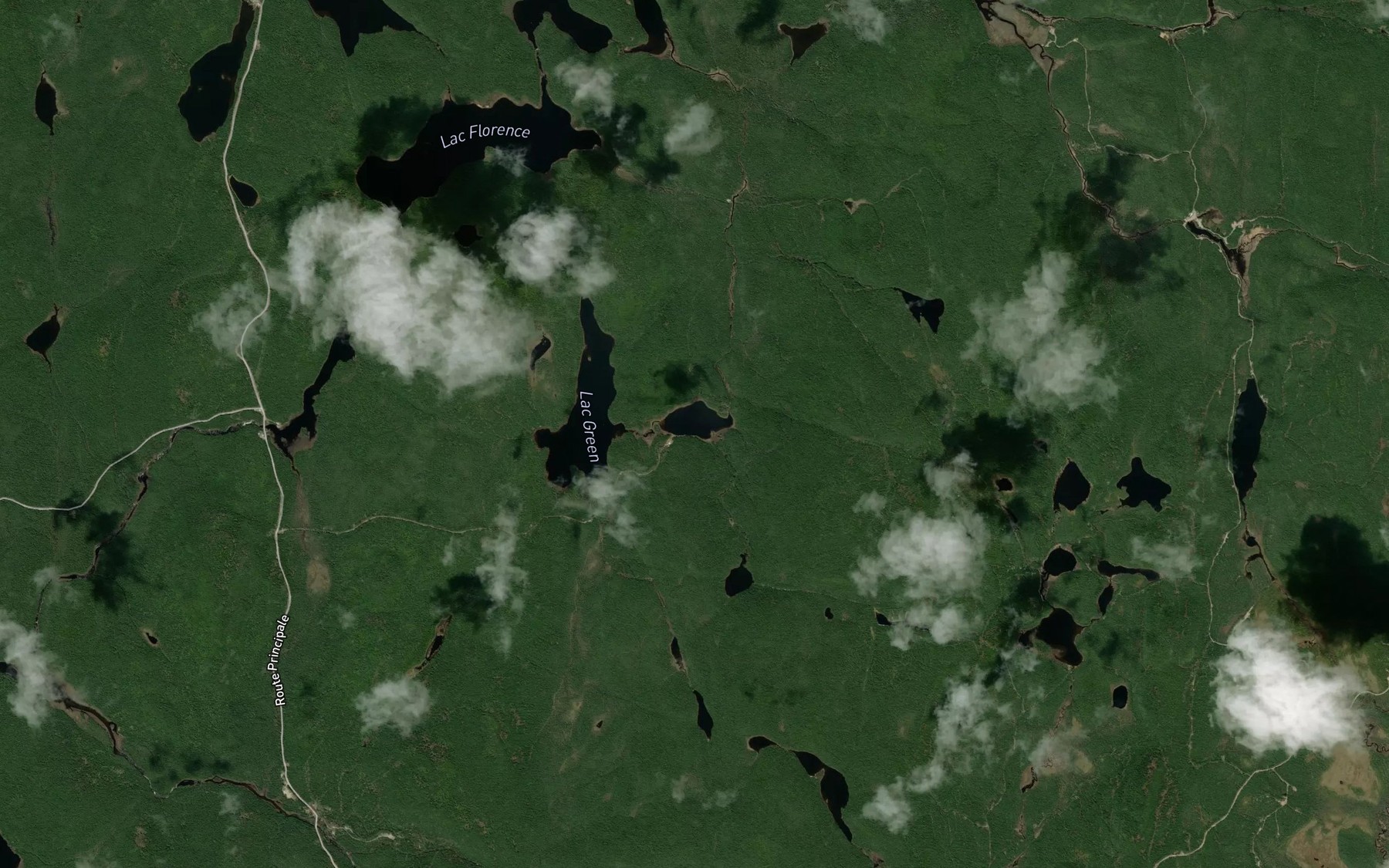 Satellite map of the Lac Betina