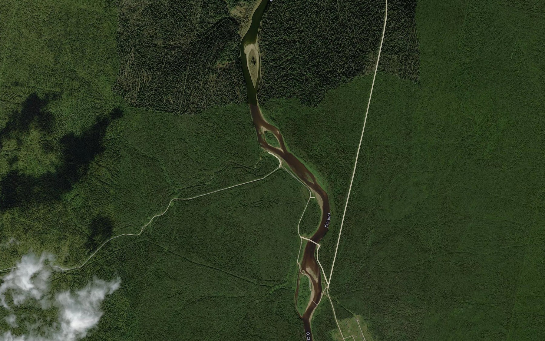 Satellite map of the Gashkovka