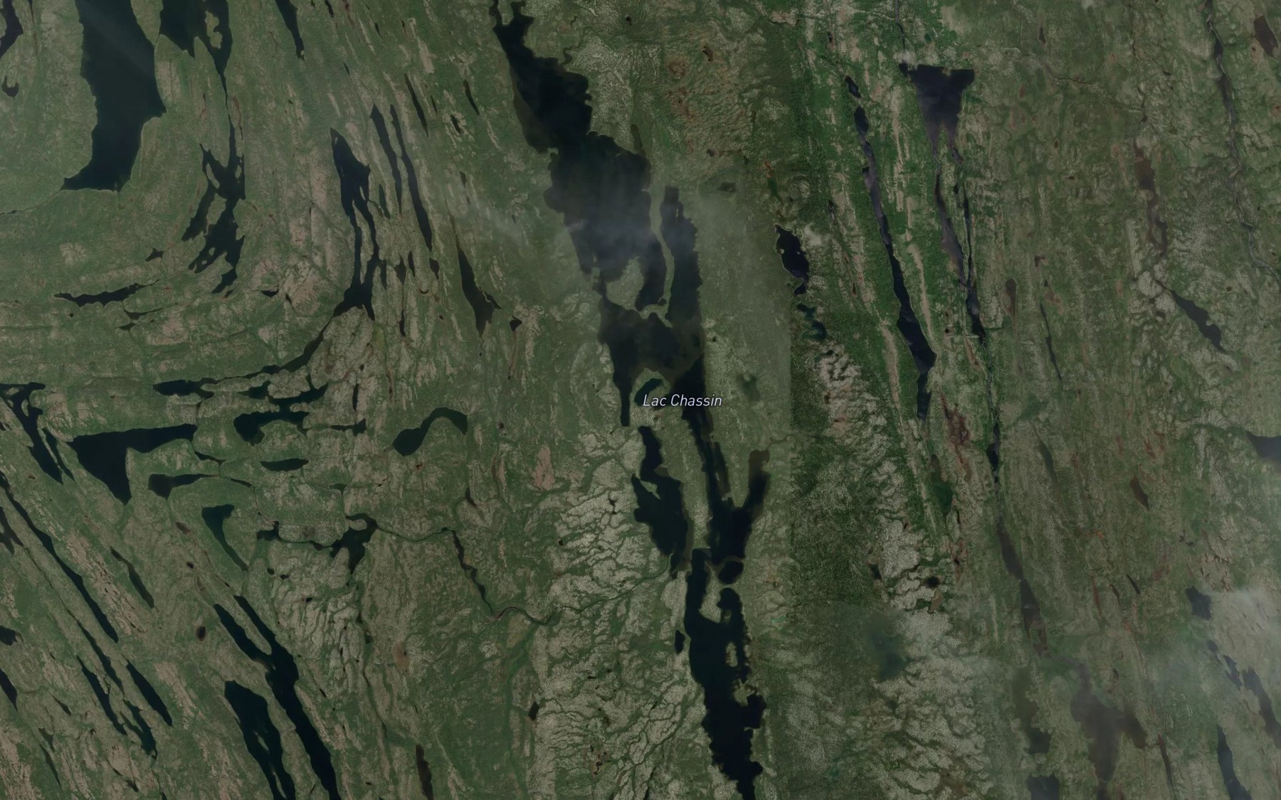 Satellite map of the Lac Chassin