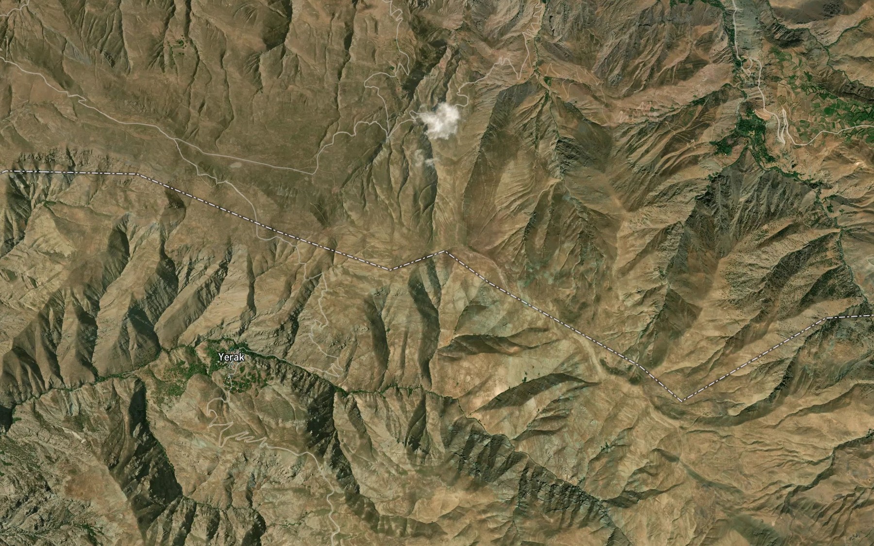 Satellite map of the Cheshmeh-ye Kabud Cheshmeh