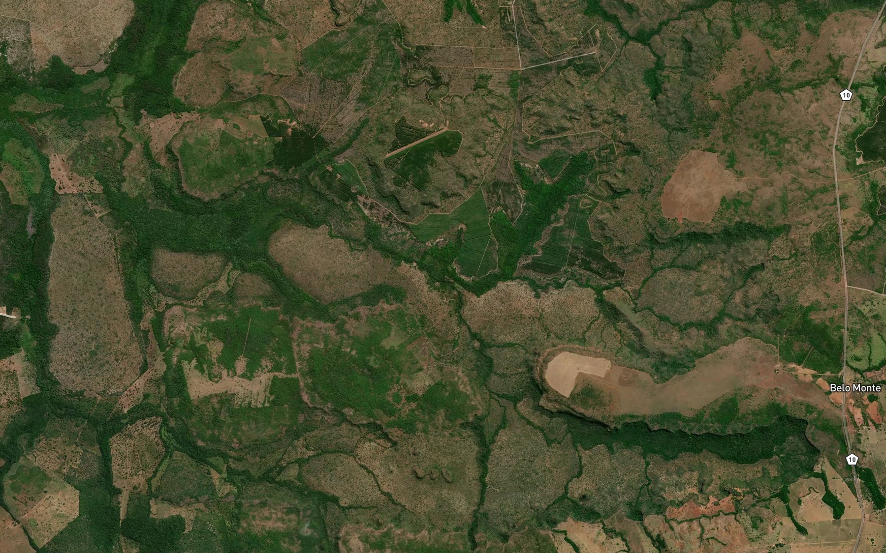 Satellite map of the Corrego Sobradinho