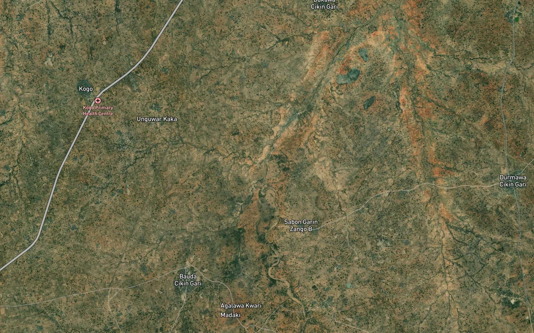 Satellite map of the River Juma