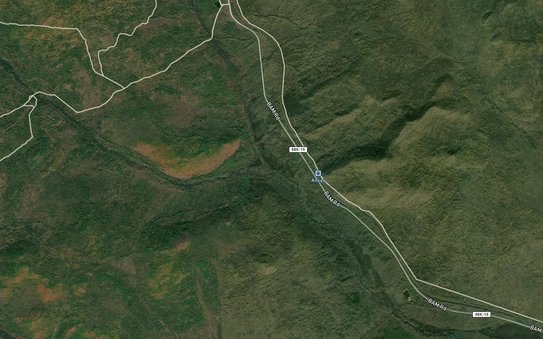 Satellite map of the Levaya Cheka