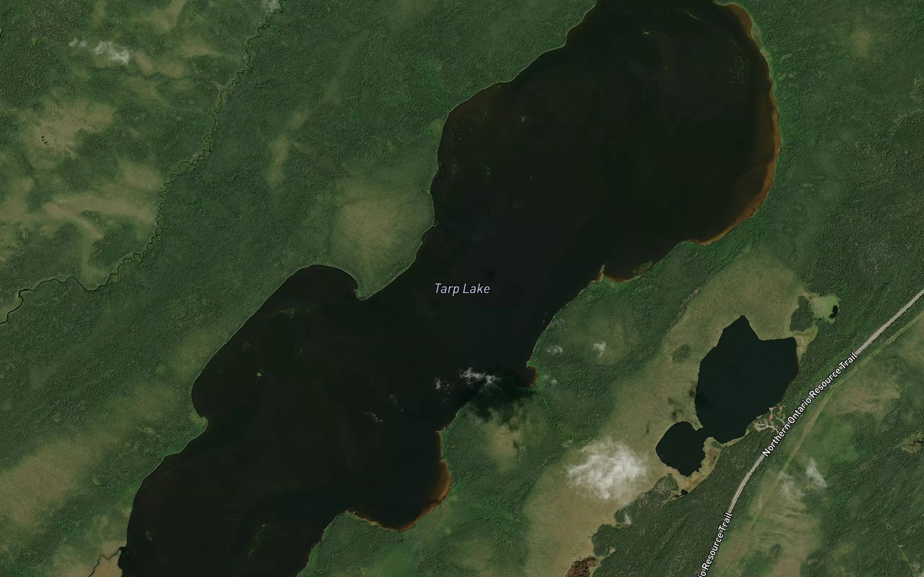 Satellite map of the Tarp Lake