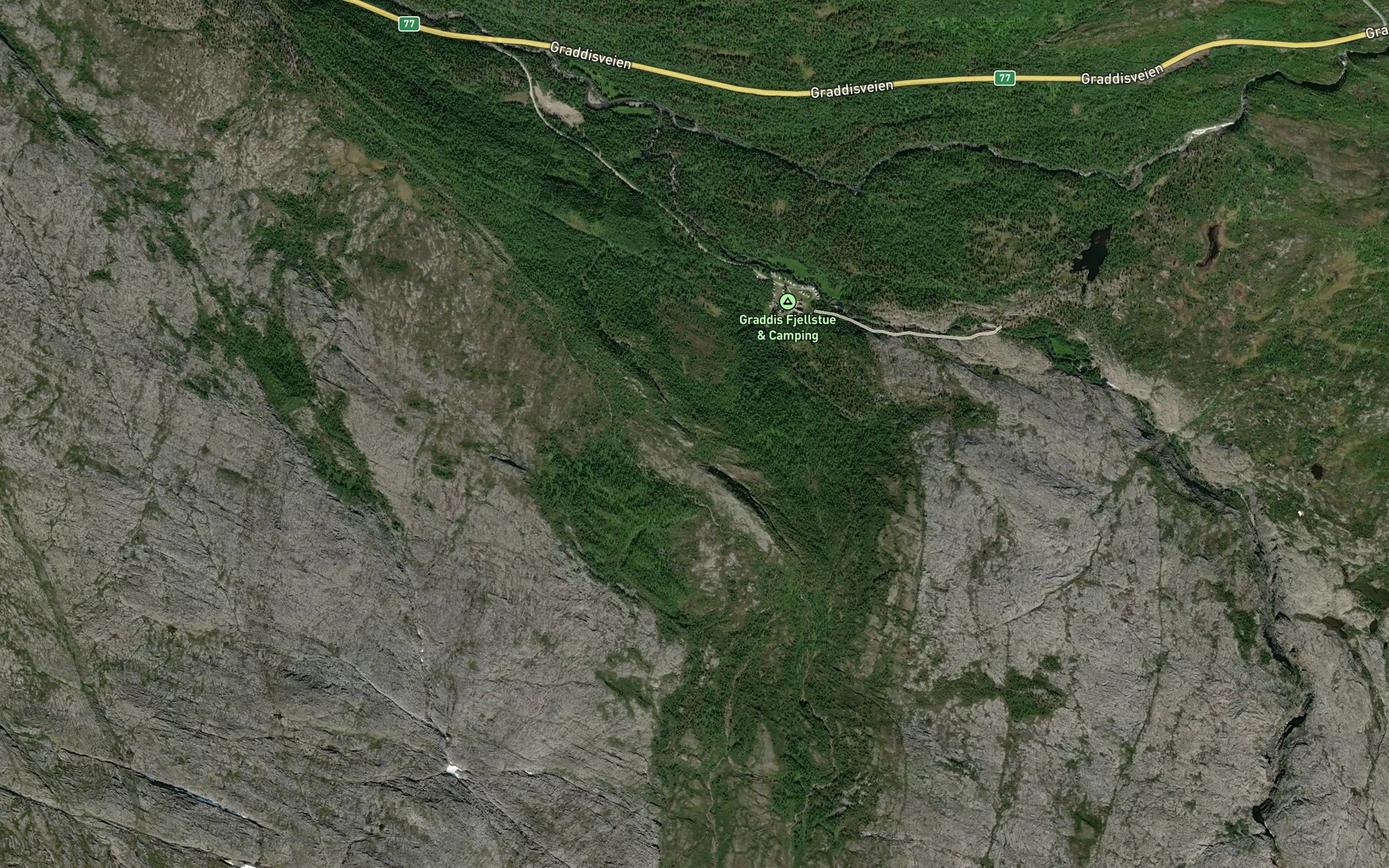 Satellite map of the Ytterbekken