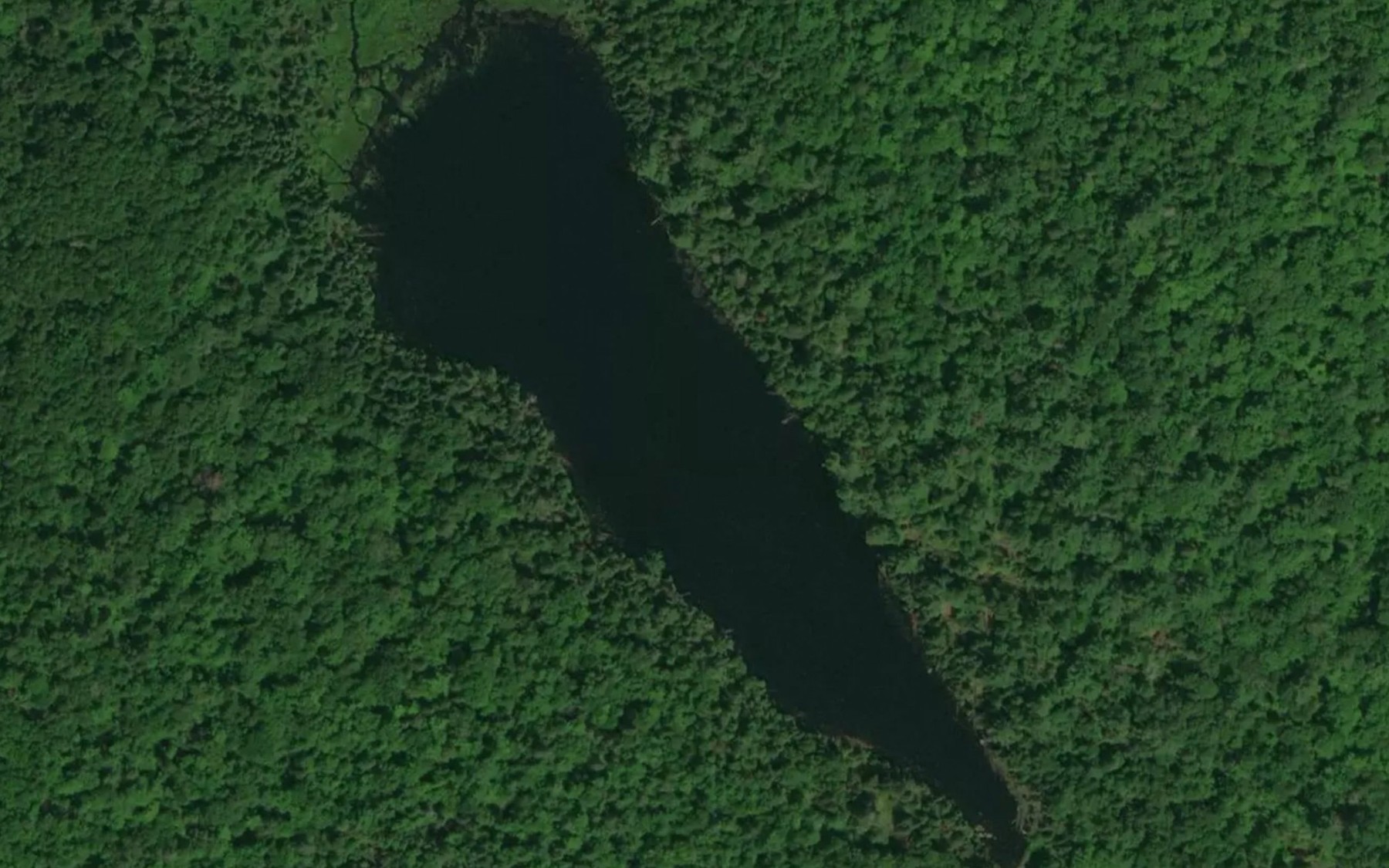 Satellite map of the Lac Leffe