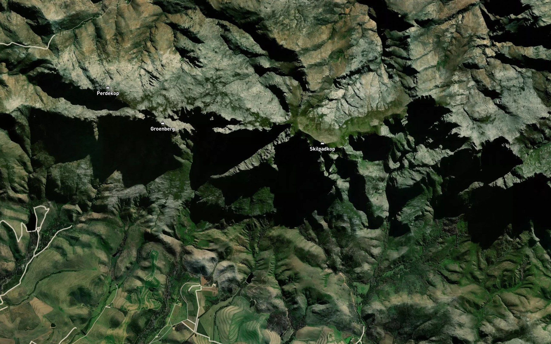 Satellite map of the Vlermuisboskloof