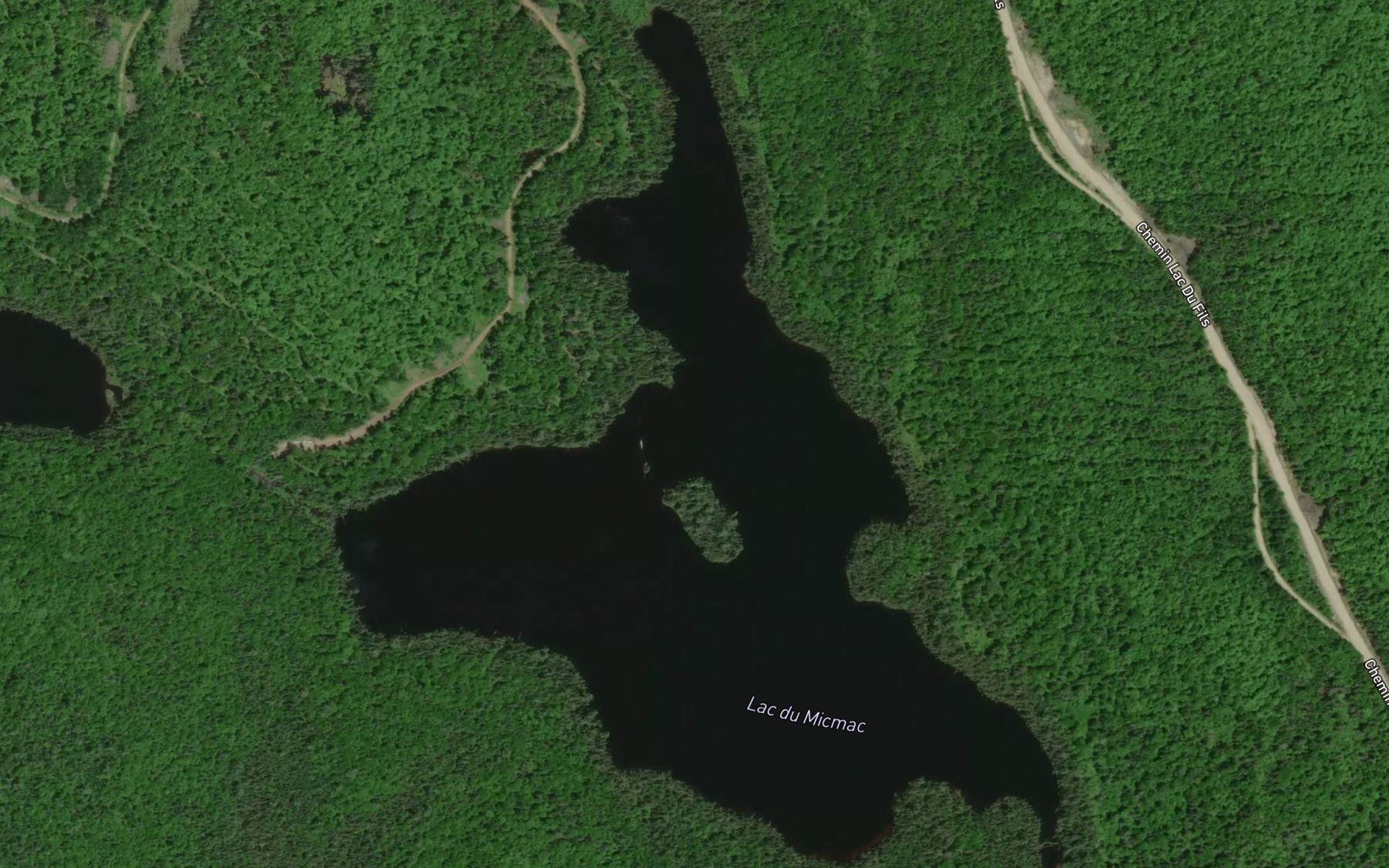Satellite map of the Lac du Micmac