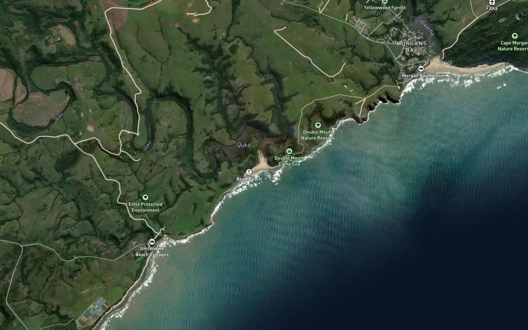 Satellite map of the Quko