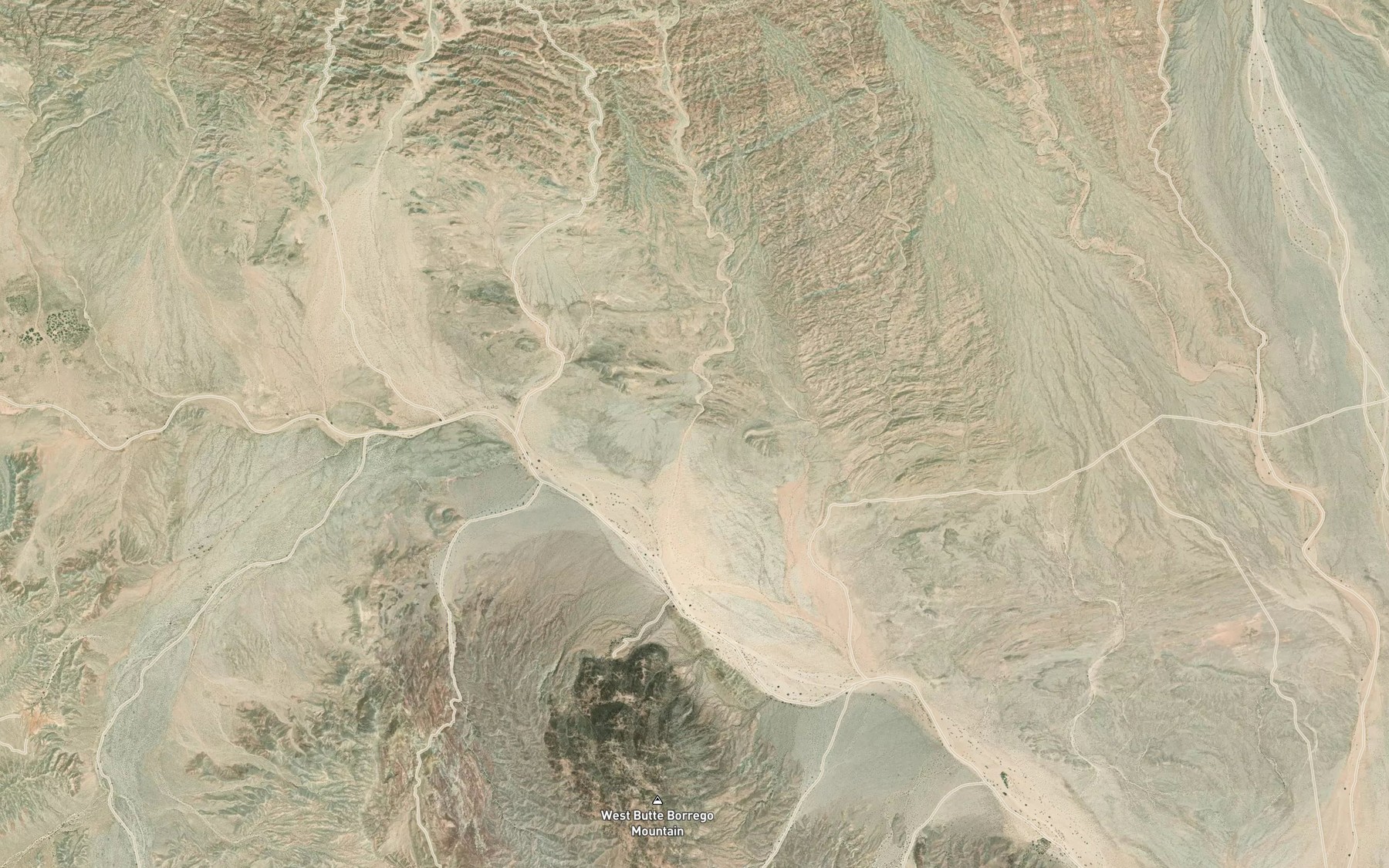 Satellite map of the Big Wash