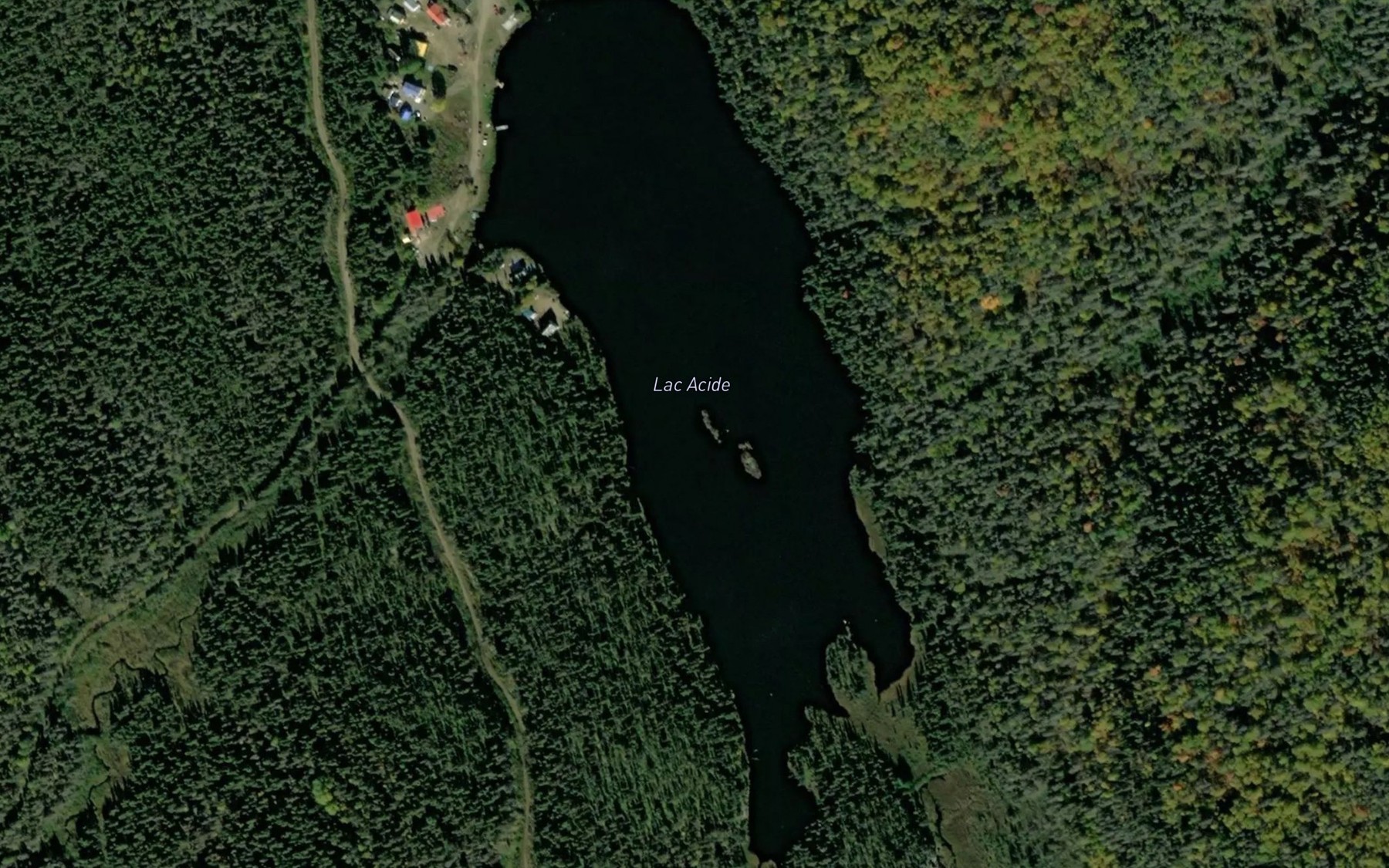 Satellite map of the Lac Acide