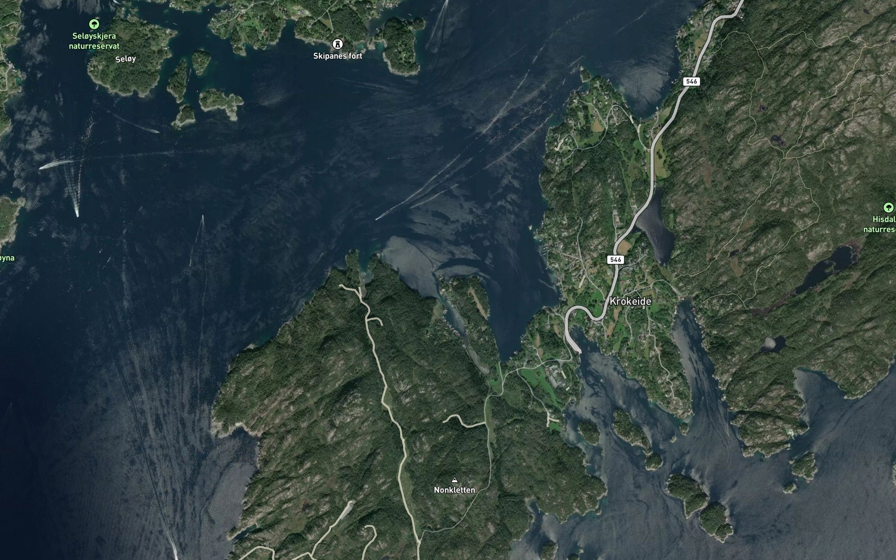 Satellite map of the Stampavika