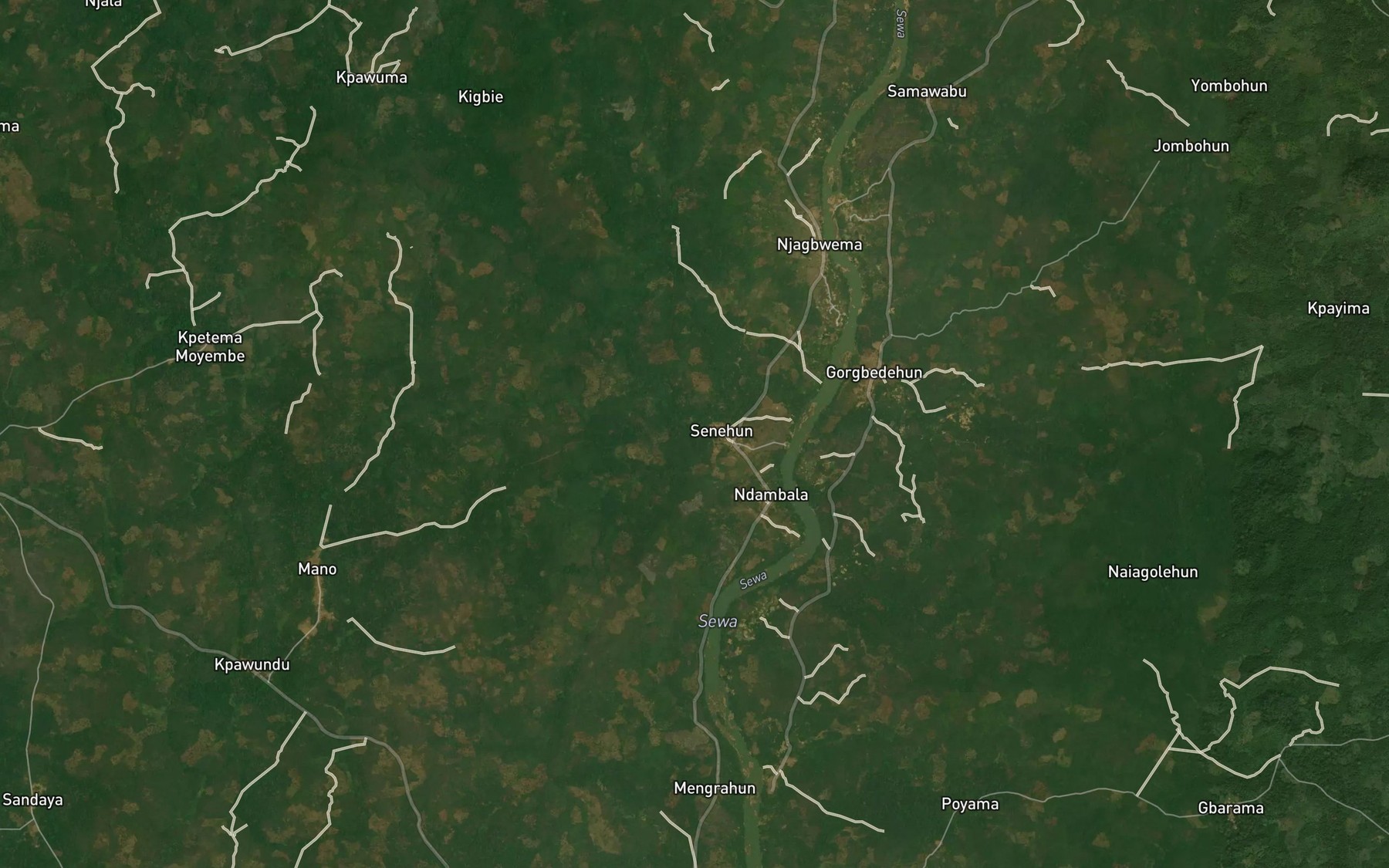 Satellite map of the Nonive