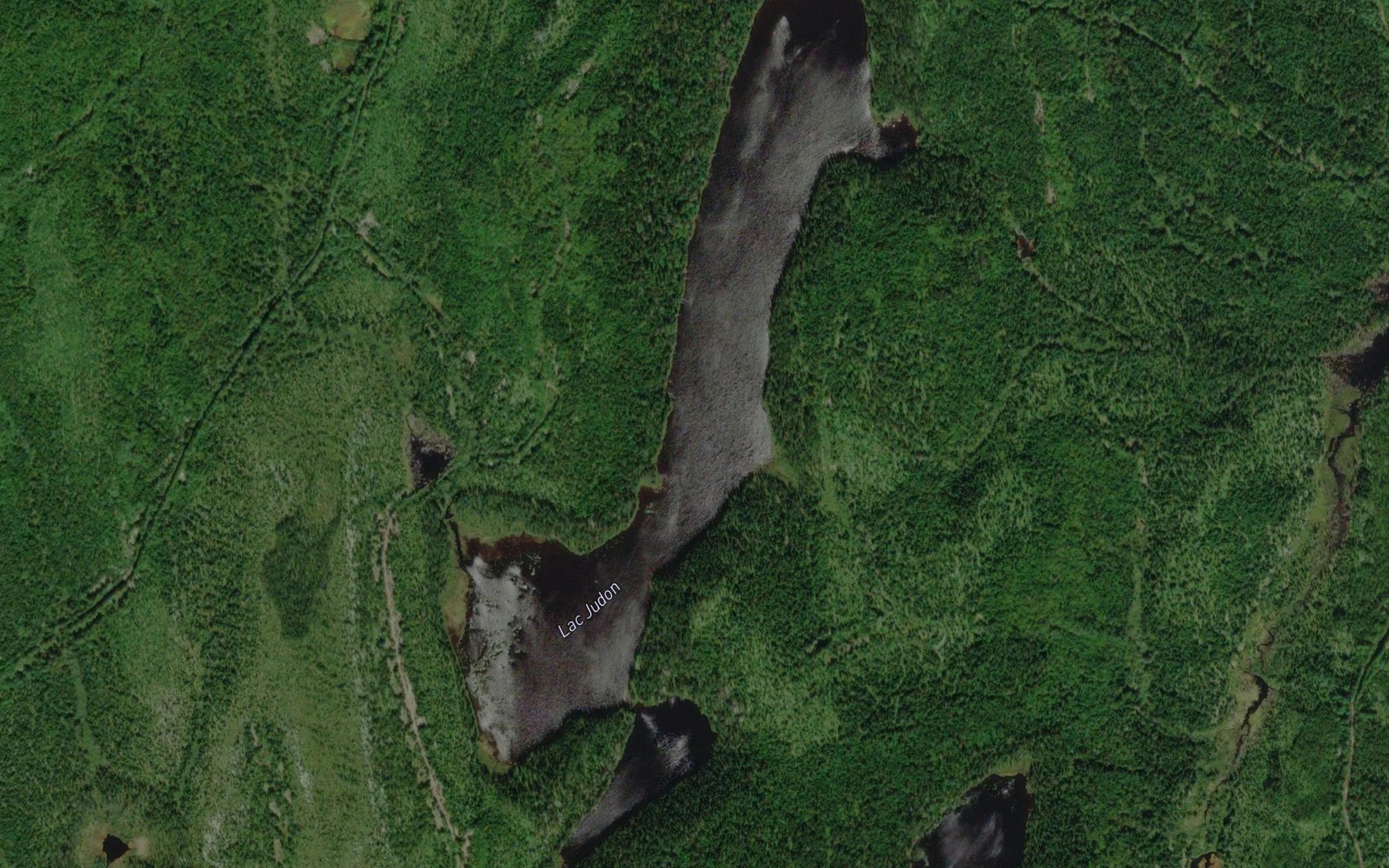Satellite map of the Lac Judon