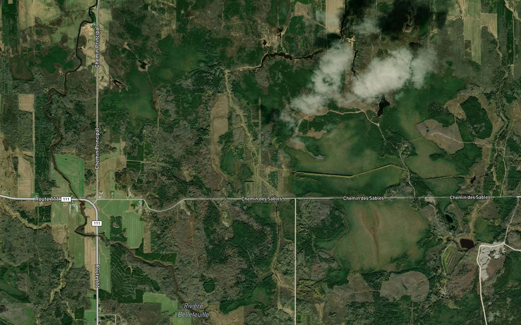 Satellite map of the Embranchement Carbonneau
