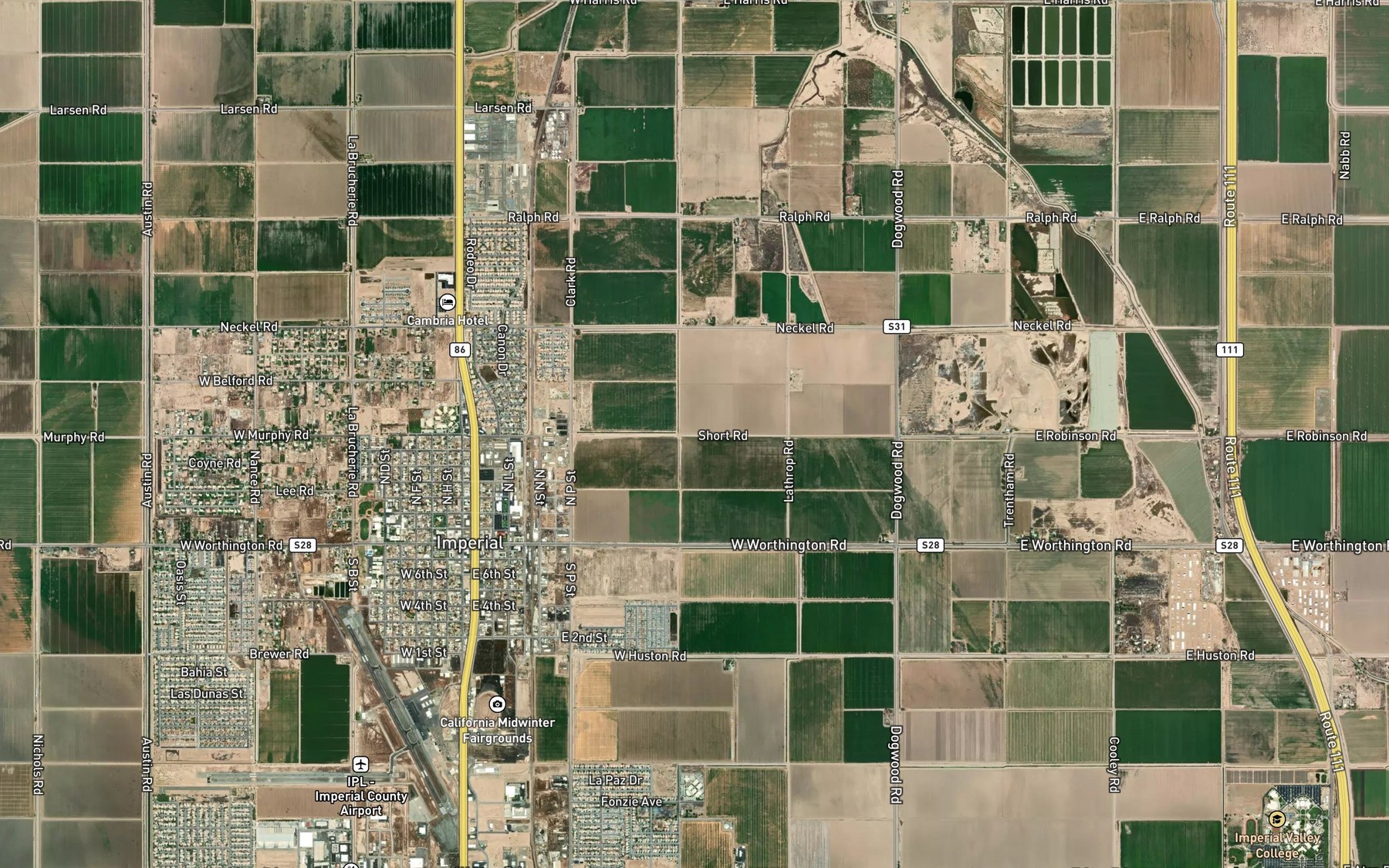 Satellite map of the Date Lateral Eight