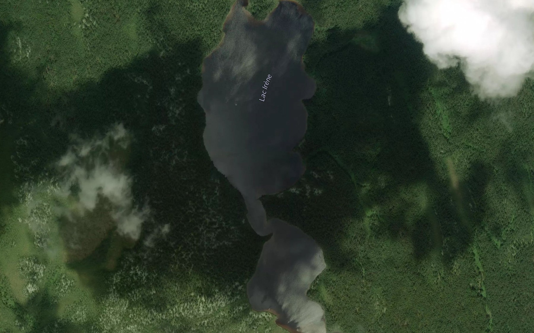 Satellite map of the Lac Irene