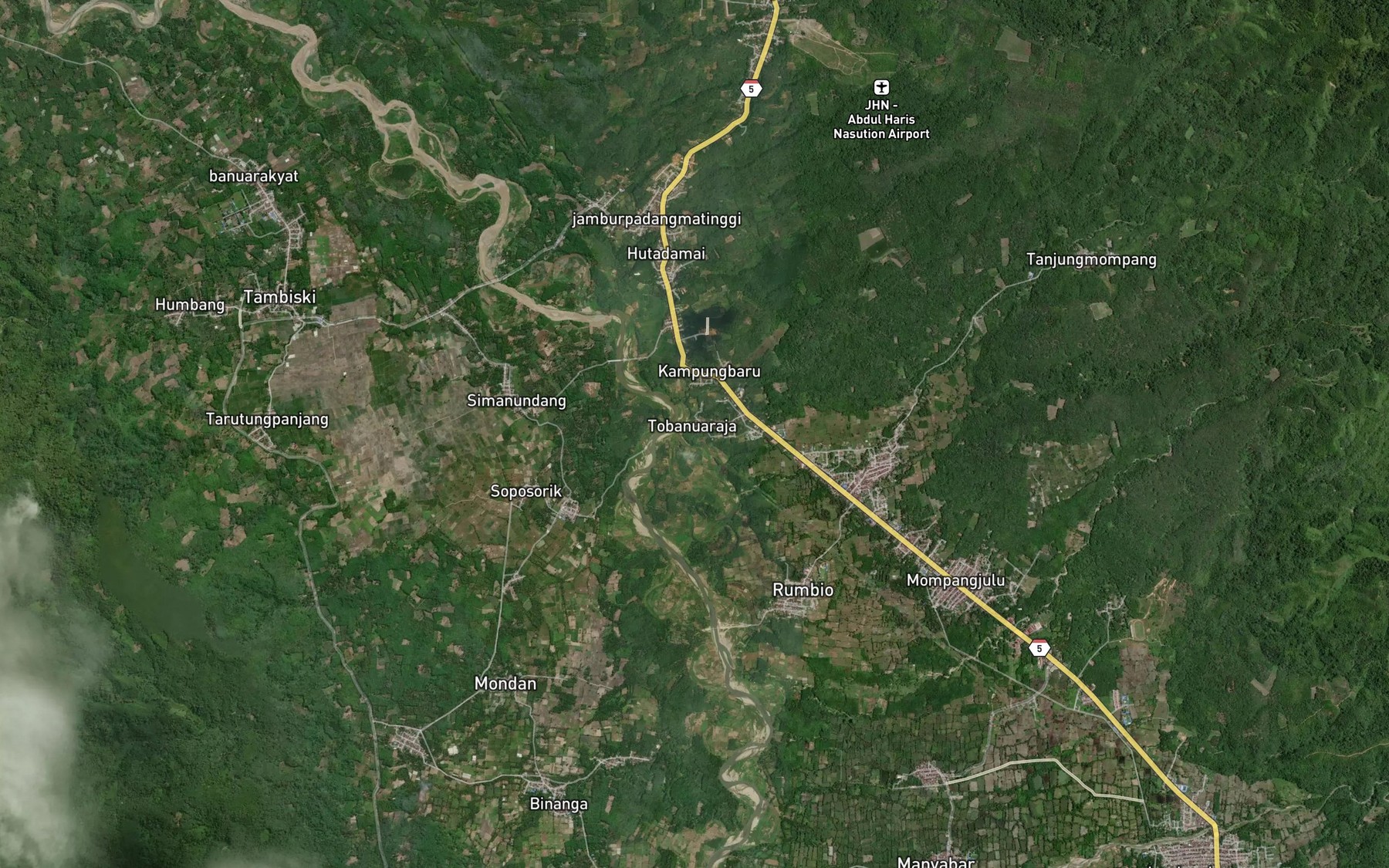 Satellite map of the Si Buanganak