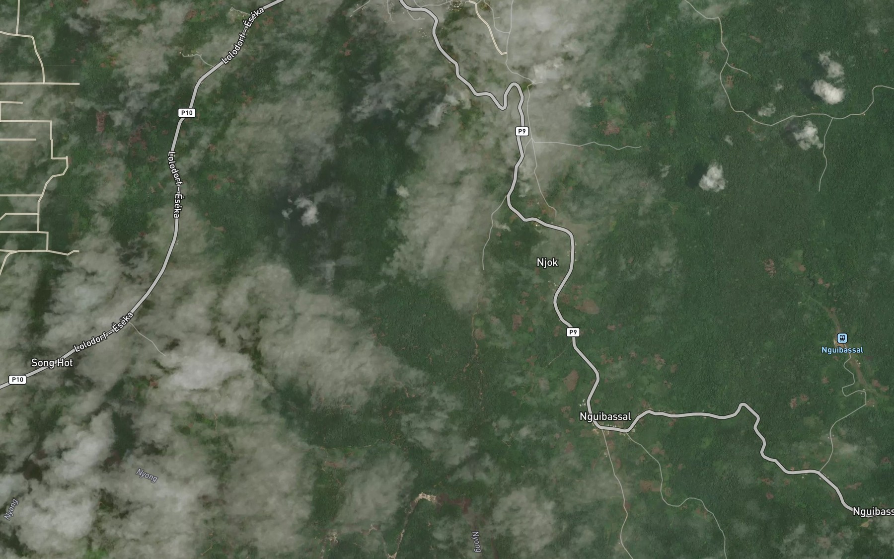 Satellite map of the Petite Maloume