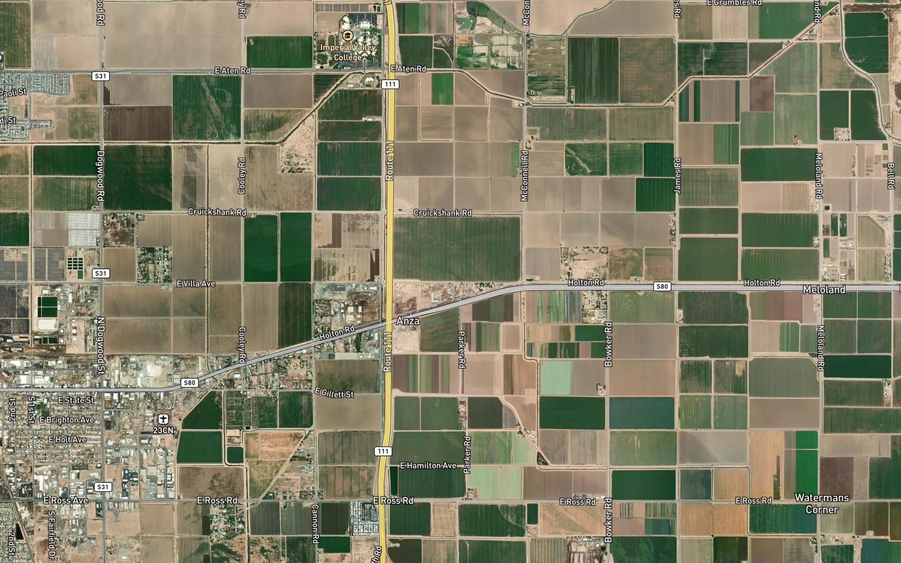 Satellite map of the Acacia Lateral Ten