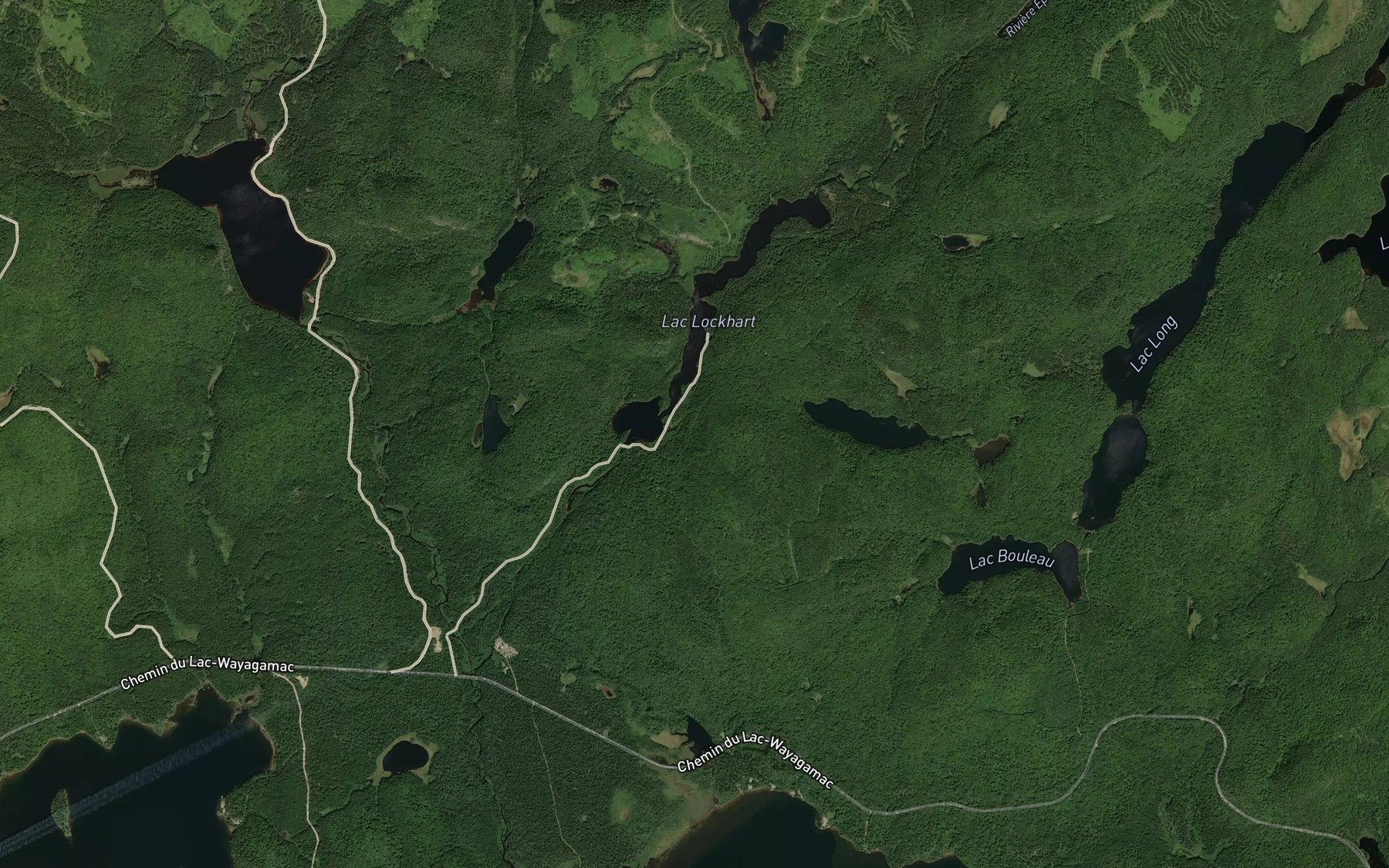 Satellite map of the Lac Ray
