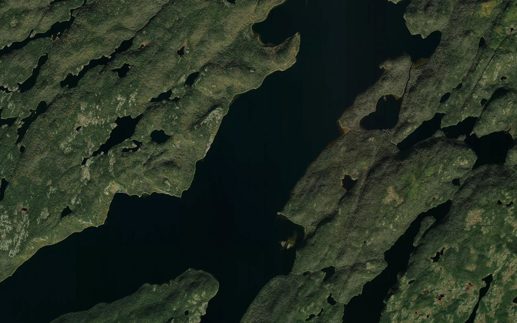 Satellite map of the Lac Manitou