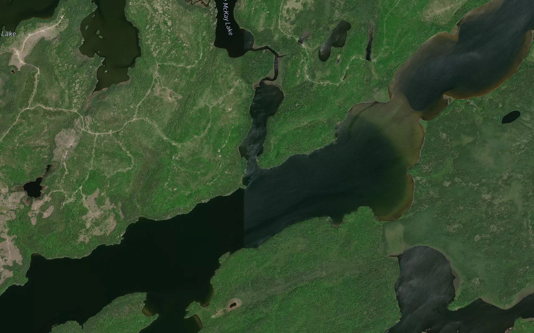 Satellite map of the Yankee Bay