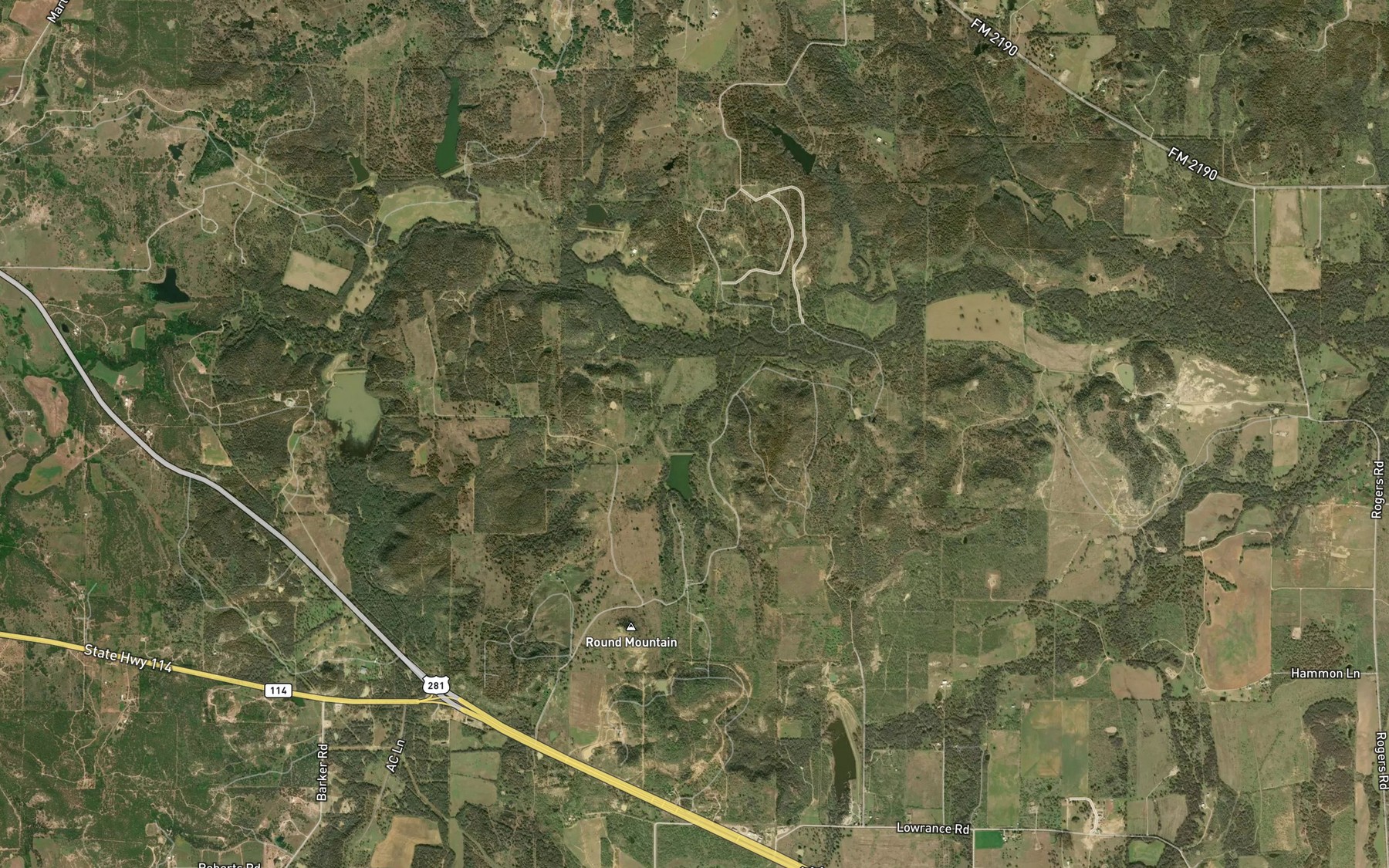 Satellite map of the Soil Conservation Service Site 17 Reservoir