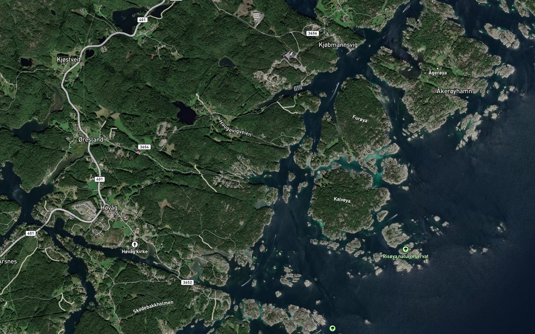 Satellite map of the Dybingen