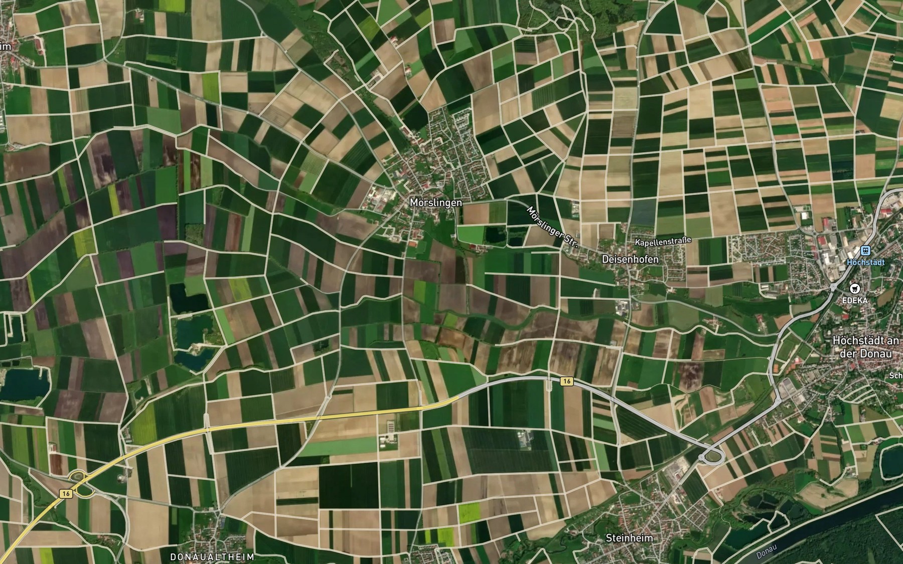 Satellite map of the Beutenbach