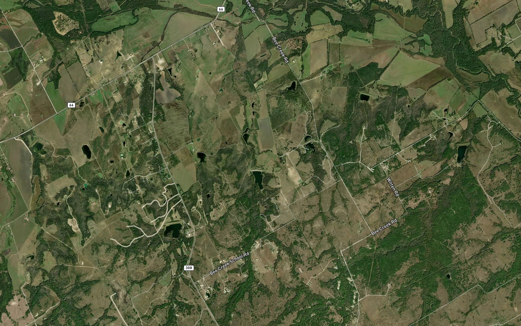 Satellite map of the Soil Conservation Service Site 79a Reservoir