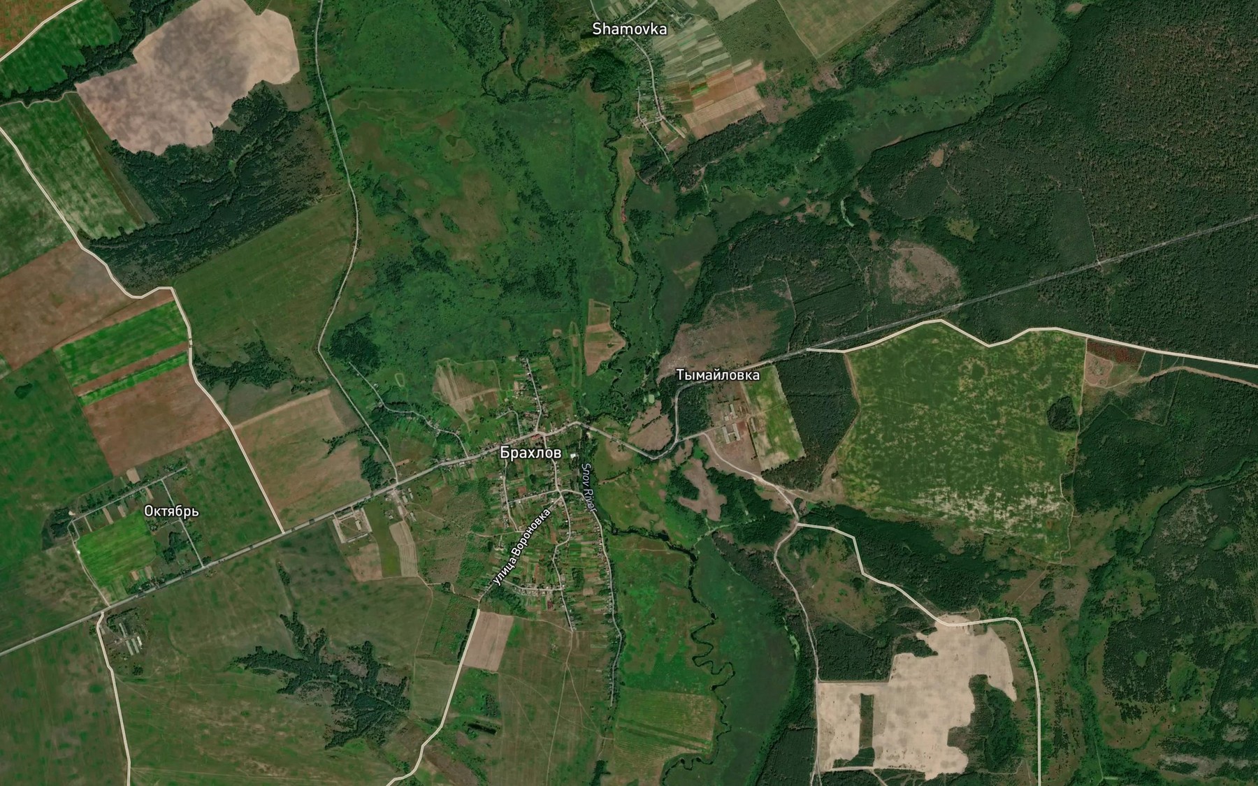 Satellite map of the Solova