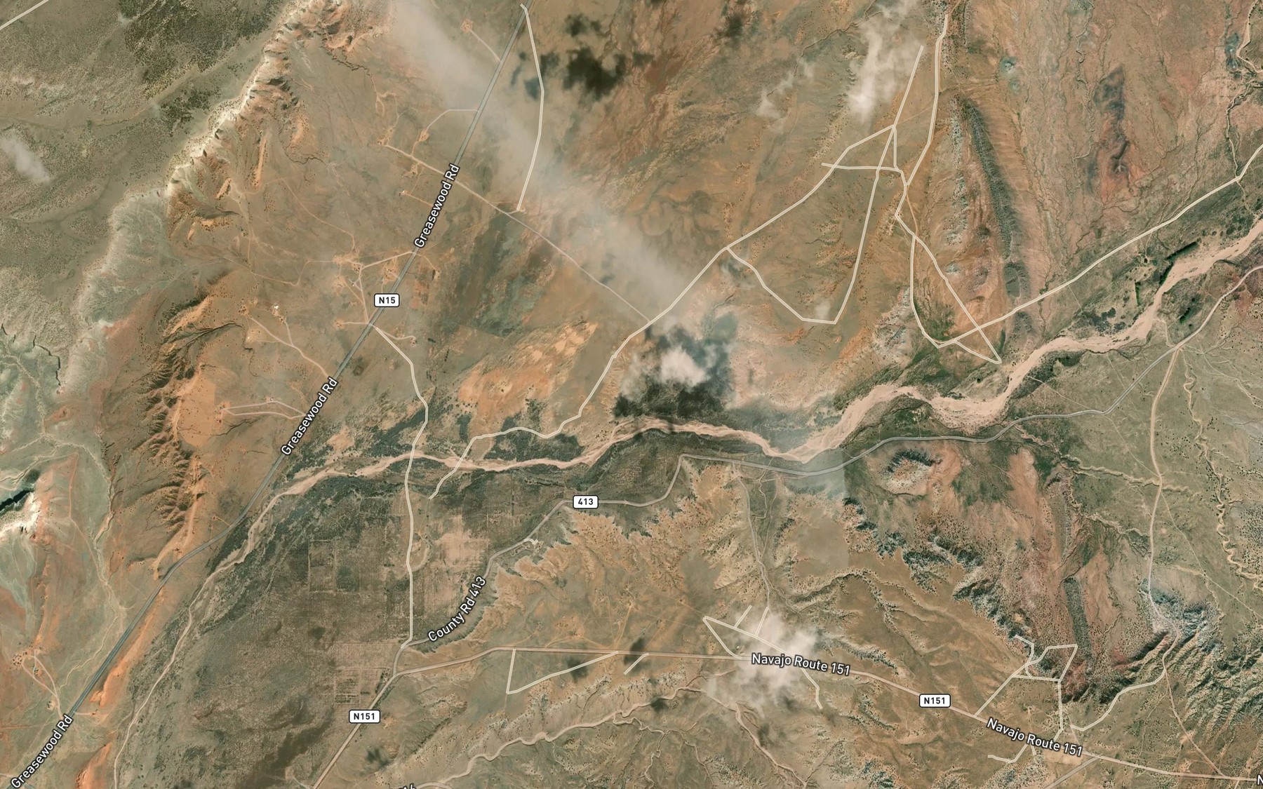 Satellite map of the Mail Carrier Spring