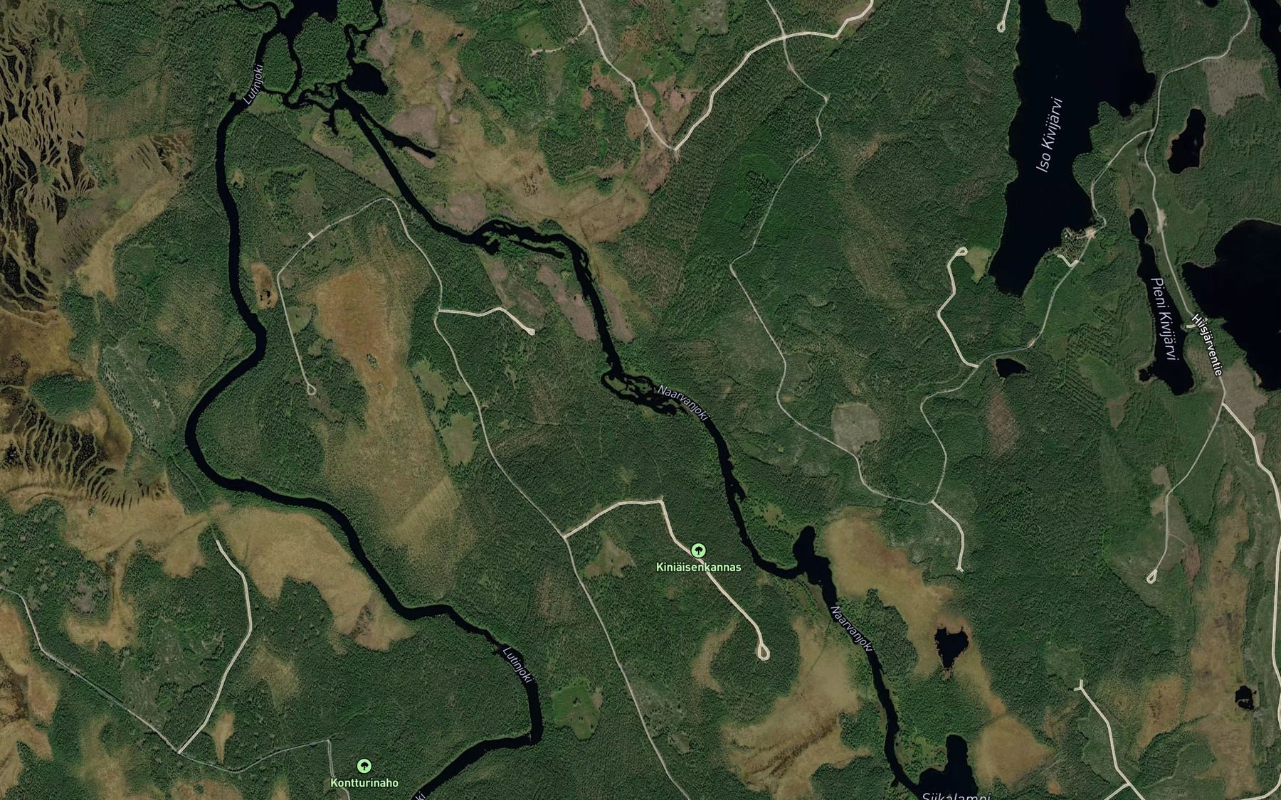 Satellite map of the Kinniainen