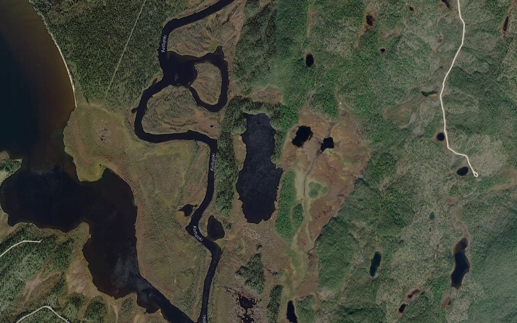 Satellite map of the Cevhujavri