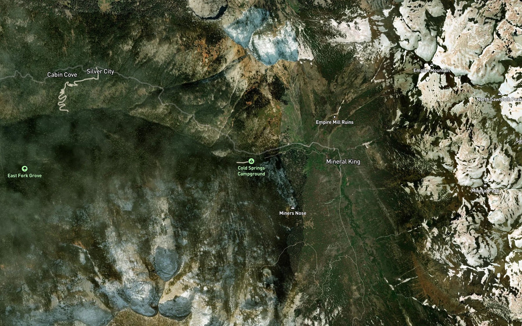 Satellite map of the Cold Spring