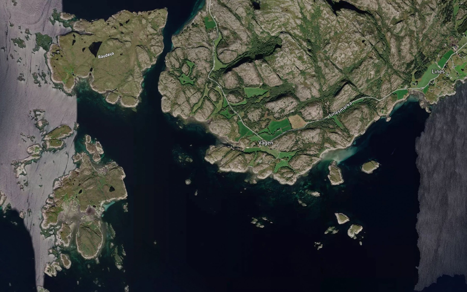 Satellite map of the Vagaleira
