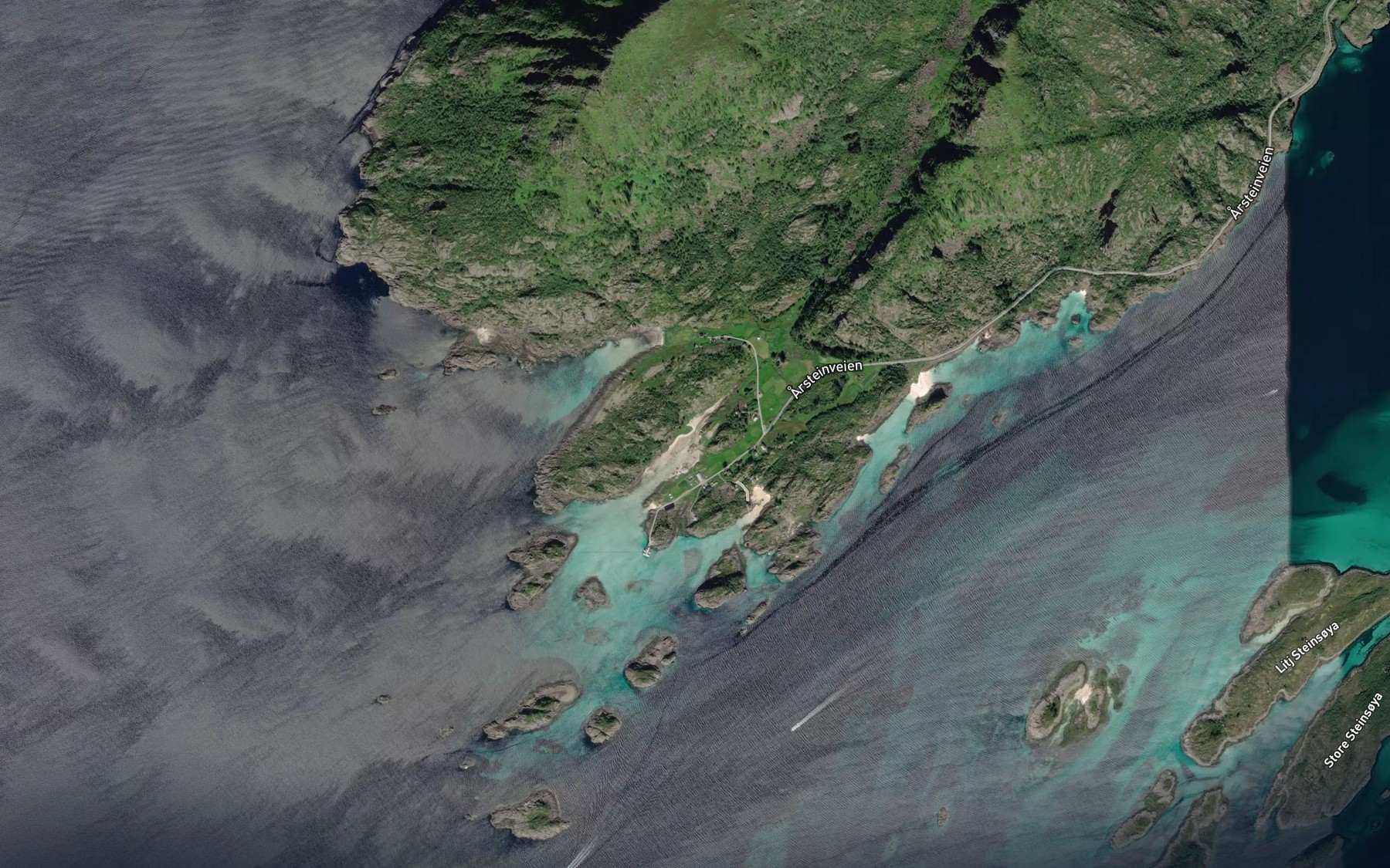 Satellite map of the Osen