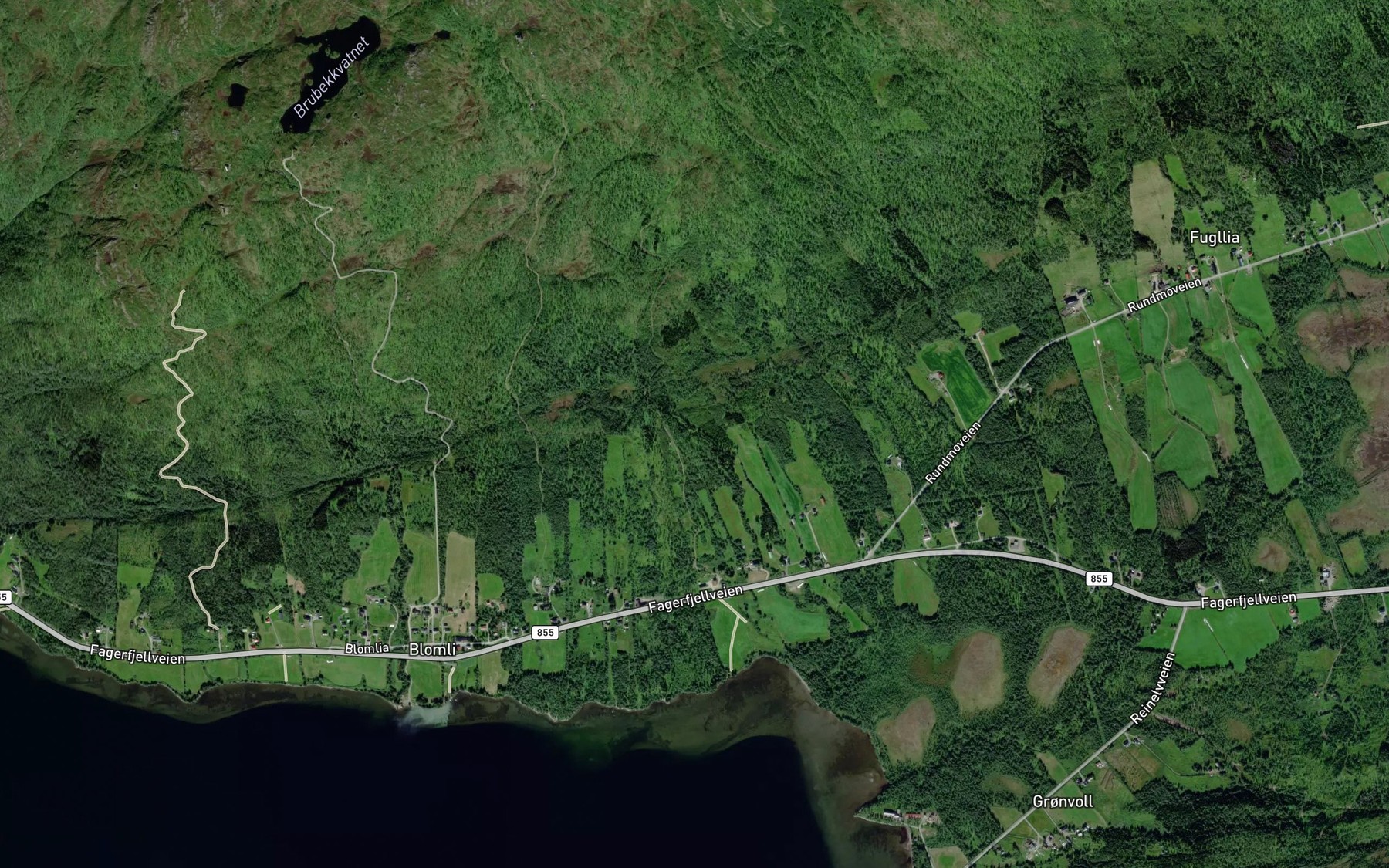 Satellite map of the Vassbekken