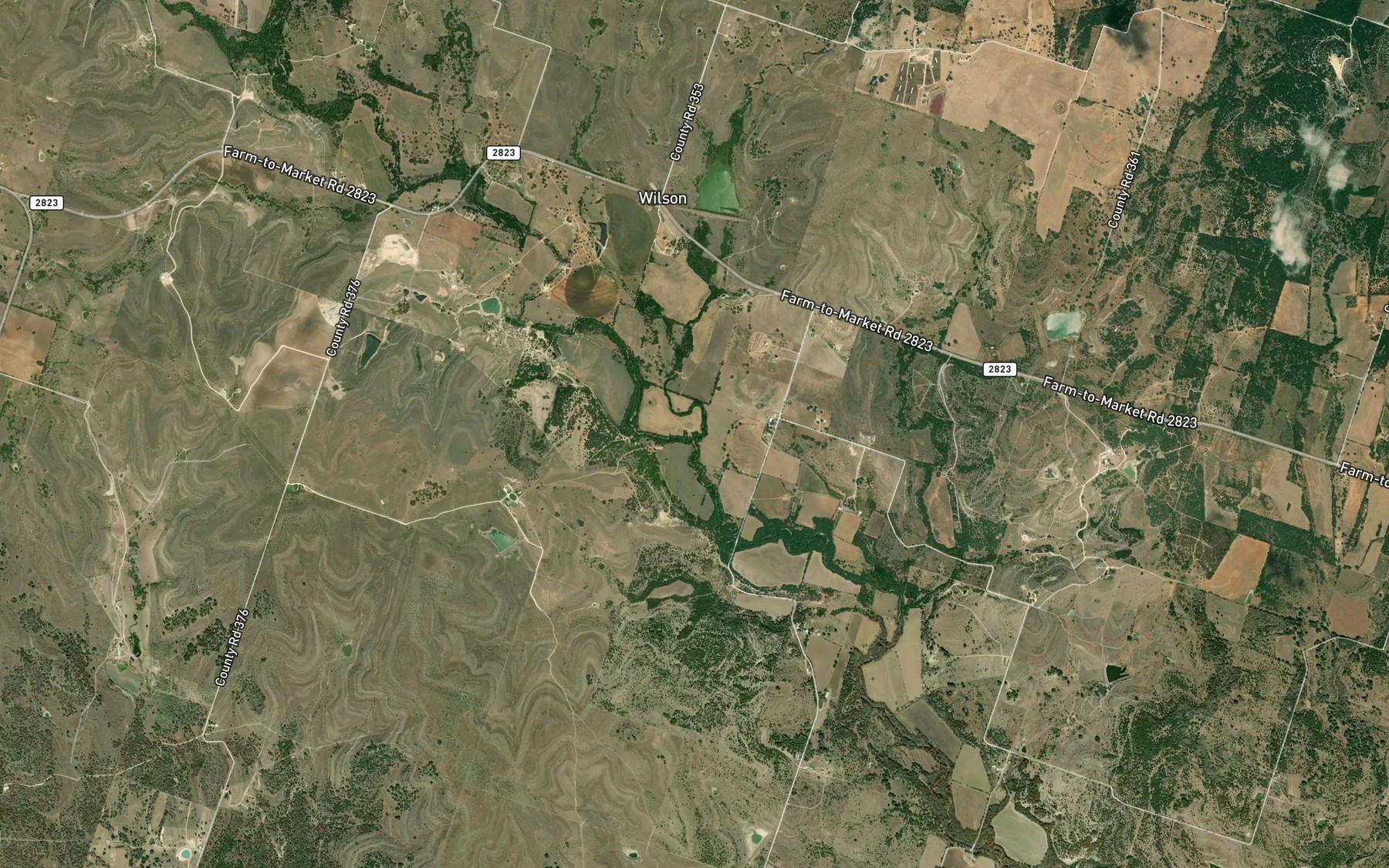 Satellite map of the Fourmile Creek