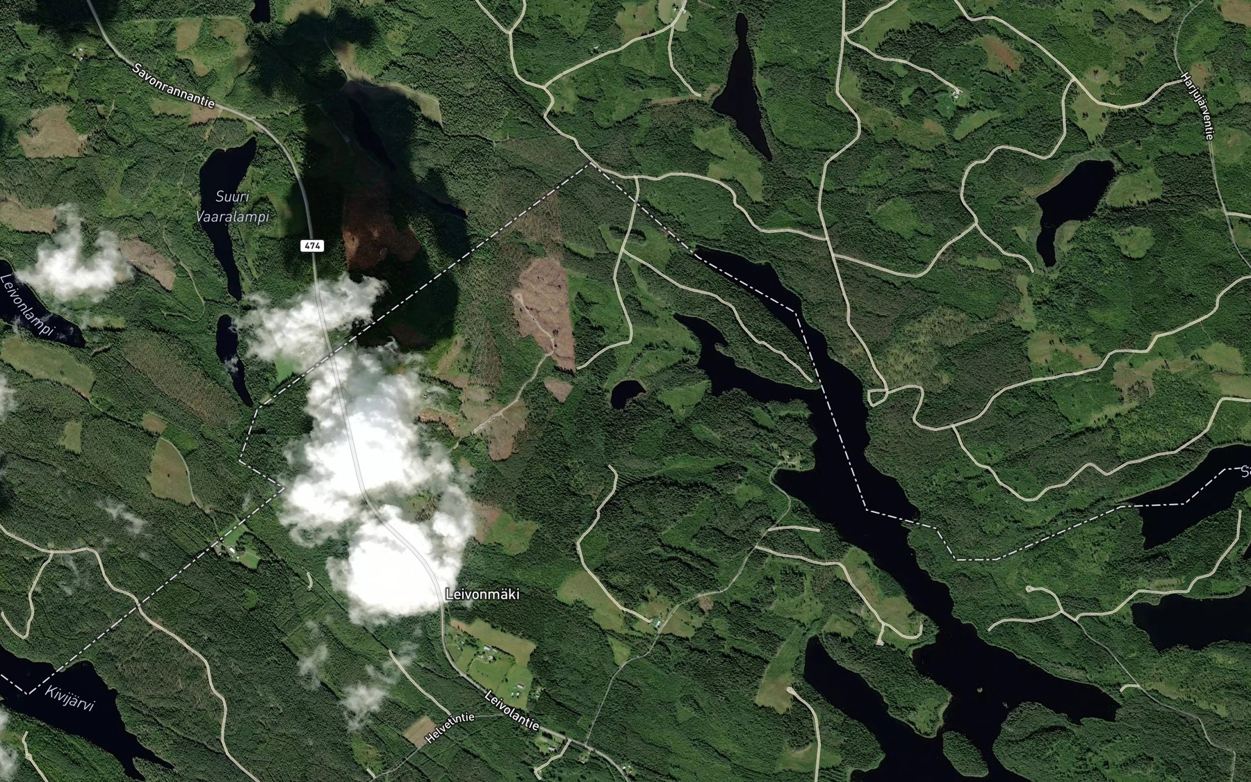 Satellite map of the Makralampi