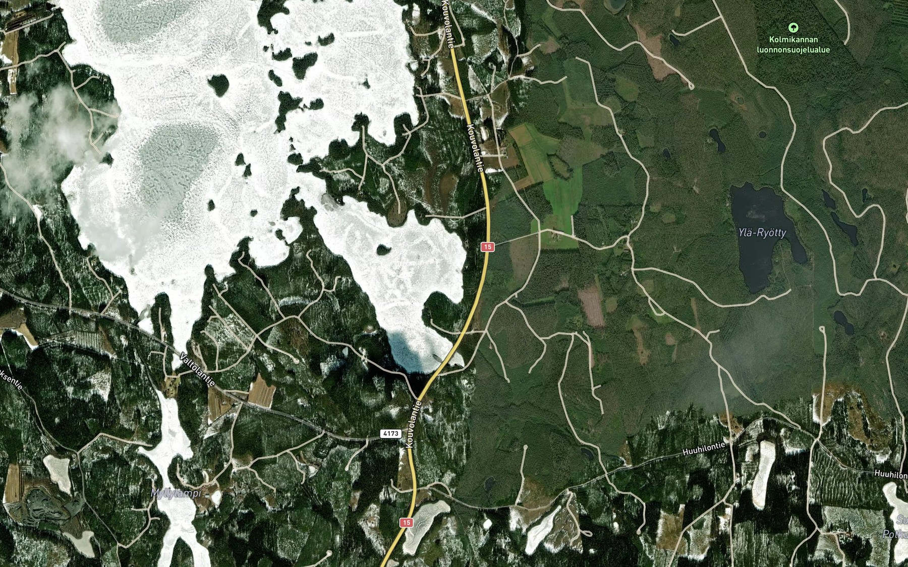 Satellite map of the Laivolahti